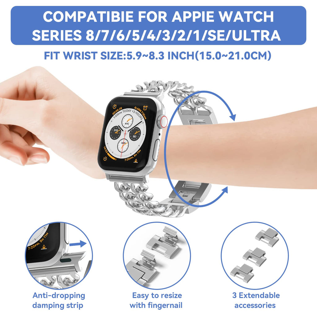 Apple Watch Fashionable Bracelet Chain Alloy Watch Bands (LSYJG-A008)