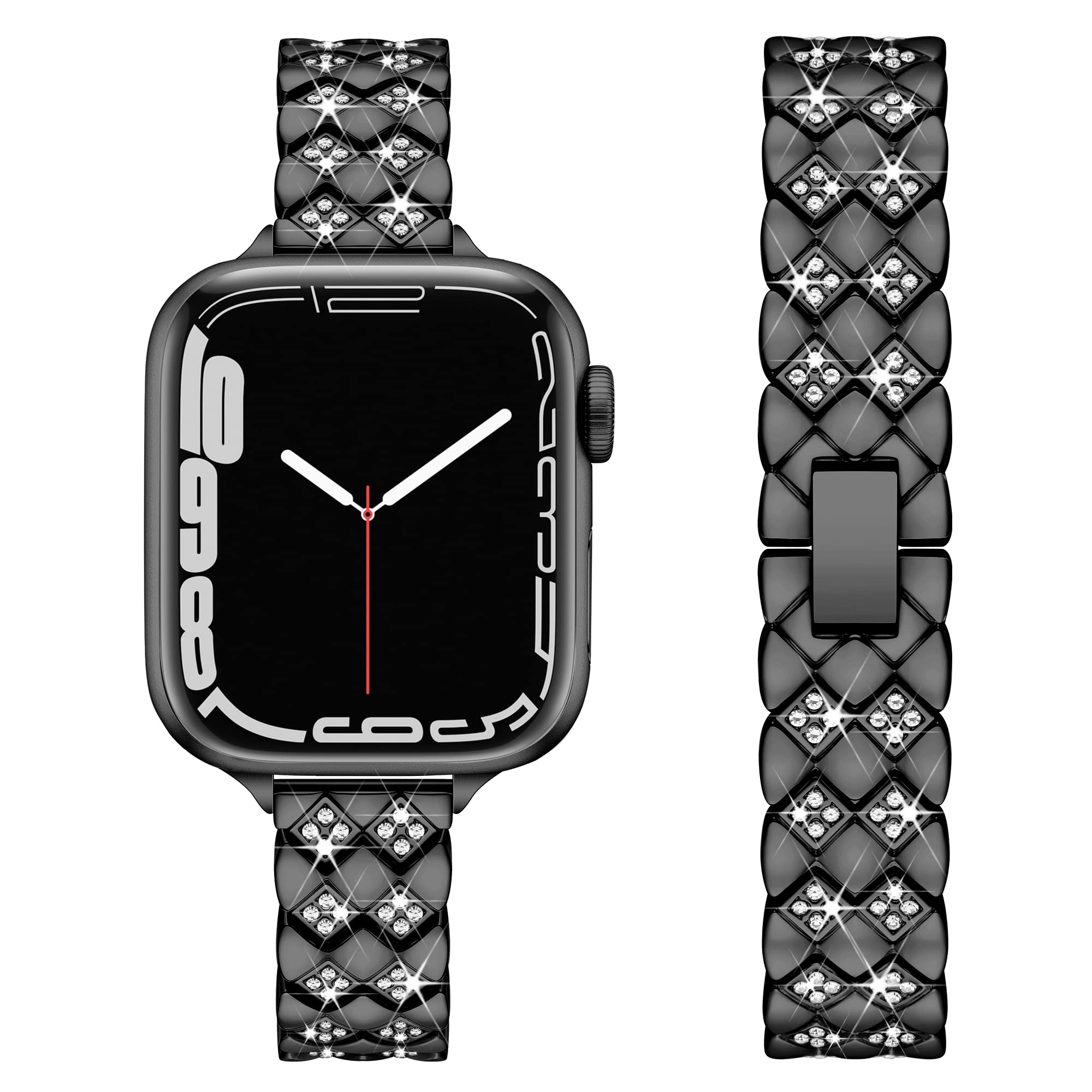 Apple Watch Diamond Bracelet Glitter Metal Strap (LSYJG-A105)