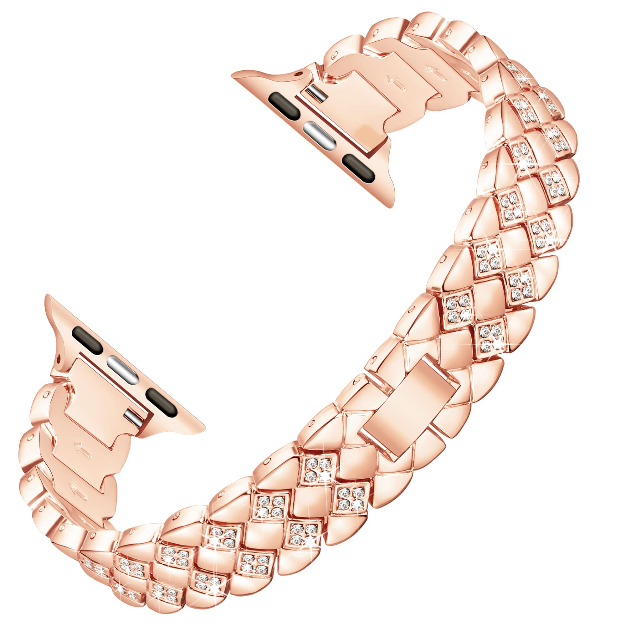Apple Watch Diamond Bracelet Glitter Metal Strap (LSYJG-A105)
