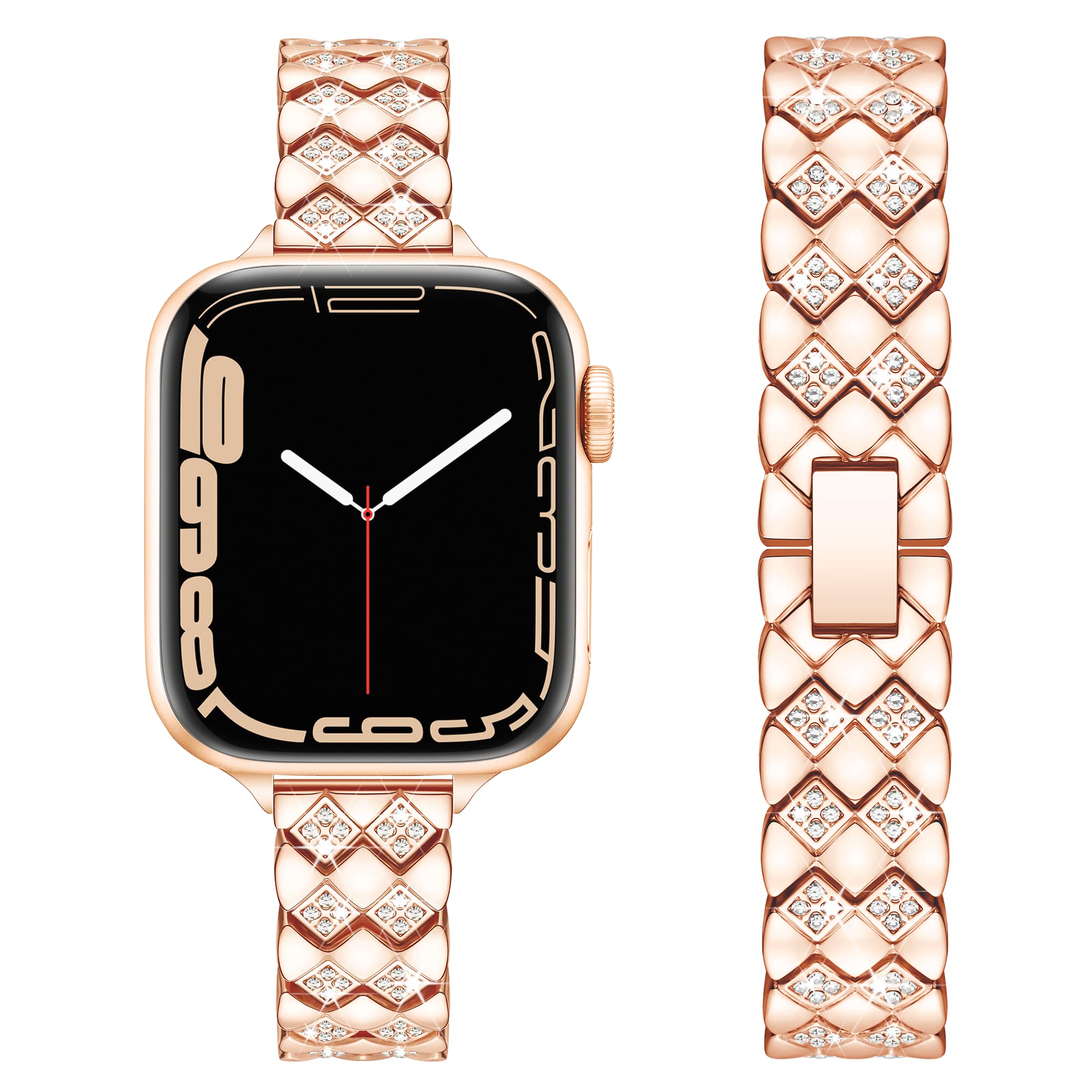 Apple Watch Diamond Bracelet Glitter Metal Strap (LSYJG-A105)