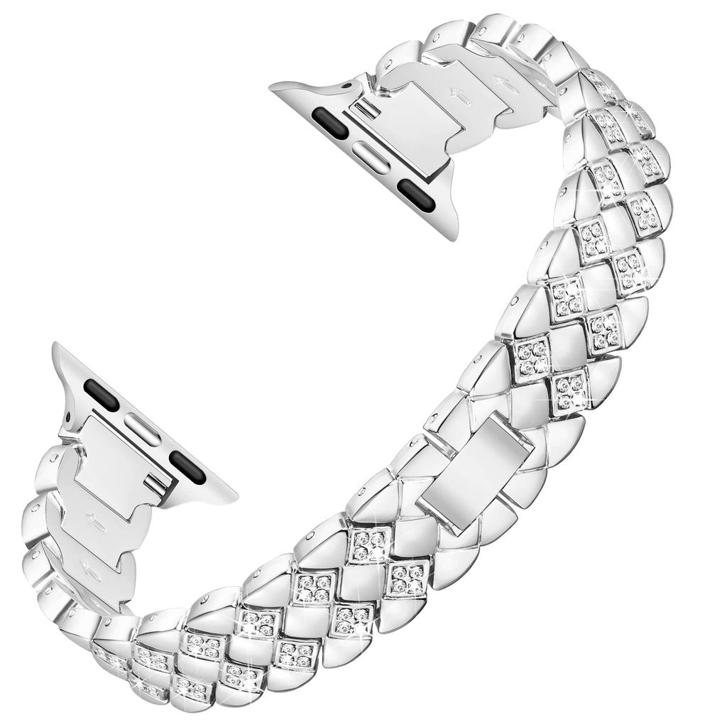 Apple Watch Diamond Bracelet Glitter Metal Strap (LSYJG-A105)