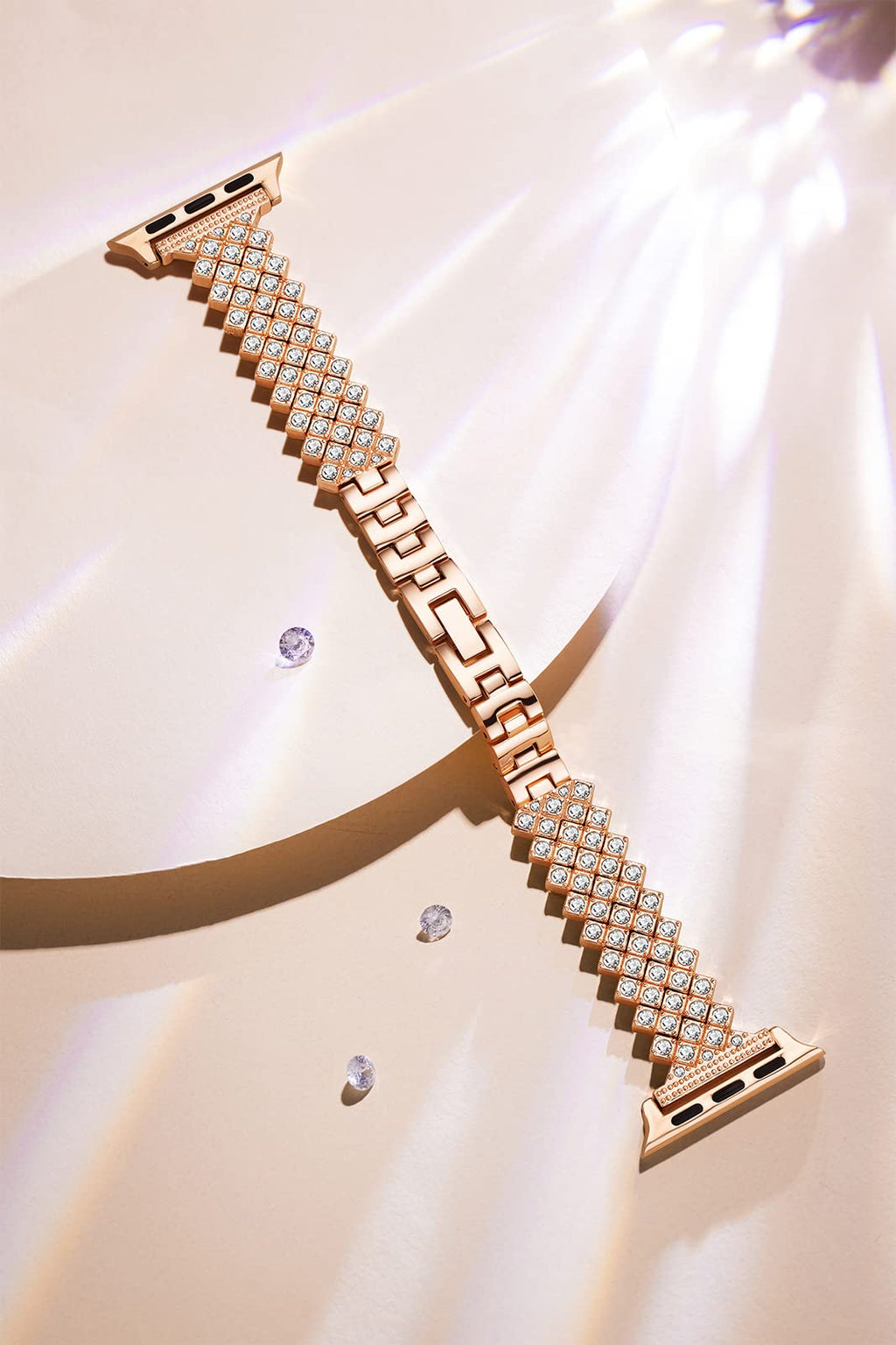 Apple Watch Diamond Bracelet Glitter Metal Strap (LSYJG-A227)