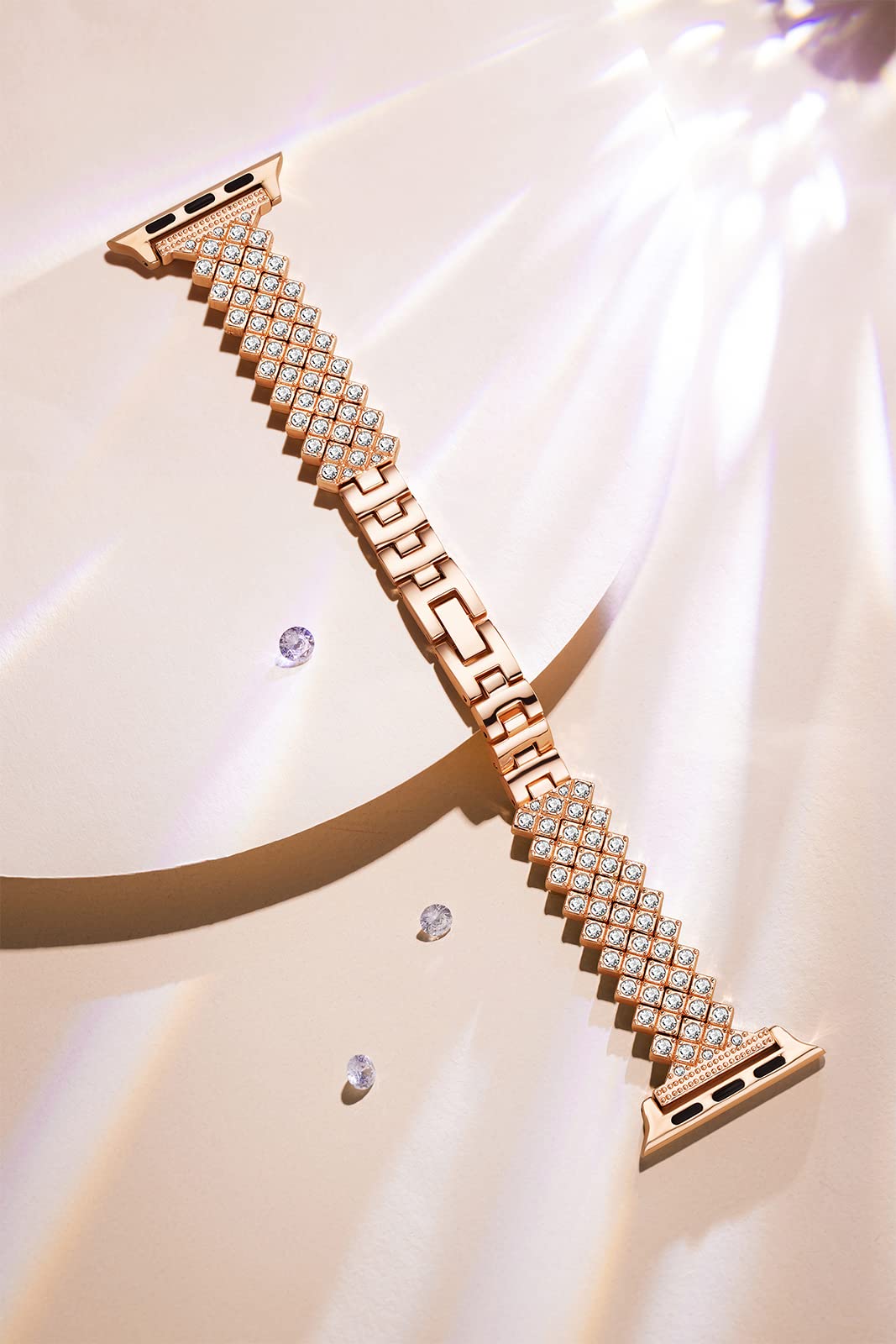 Apple Watch Diamond Bracelet Glitter Metal Strap (LSYJG-A227)