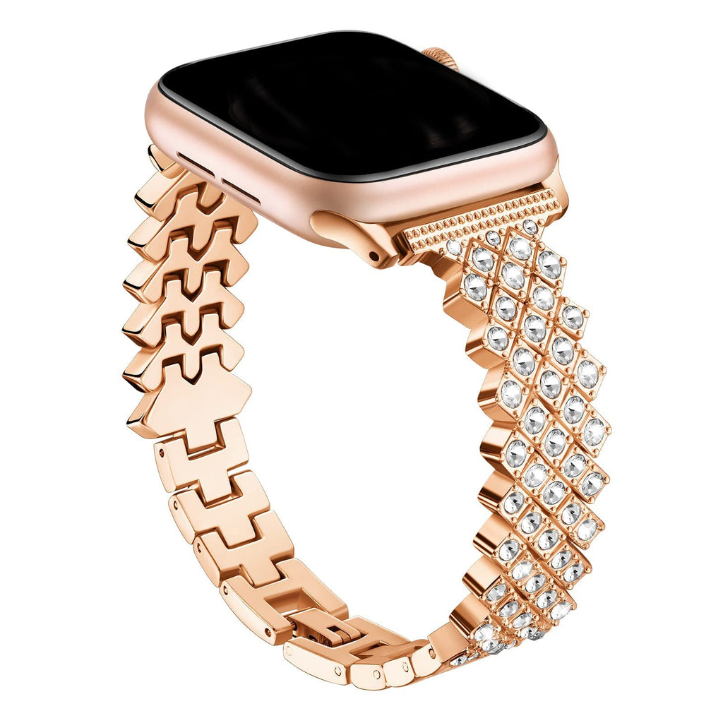 Apple Watch Diamond Bracelet Glitter Metal Strap (LSYJG-A227)