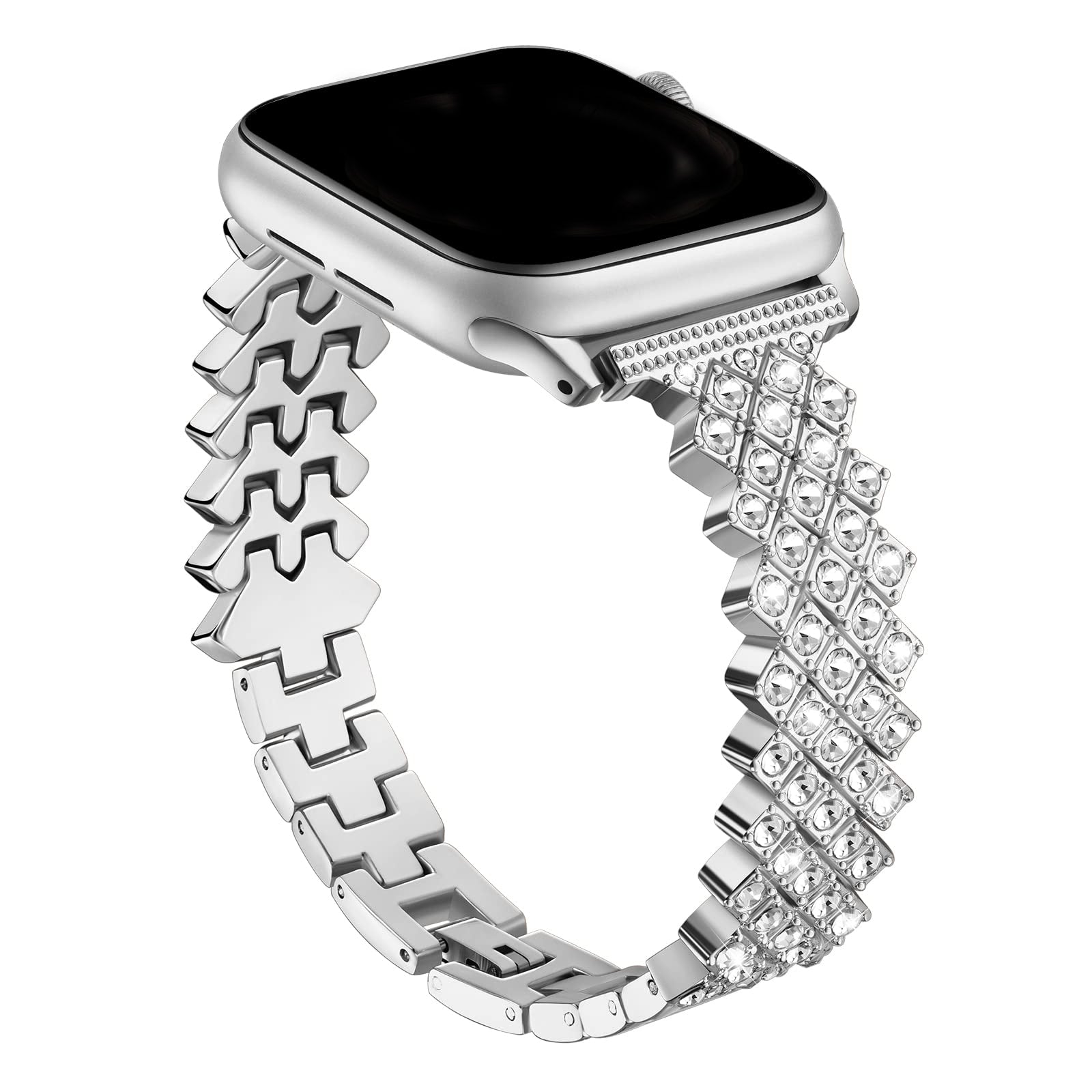 Apple Watch Diamond Bracelet Glitter Metal Strap (LSYJG-A227)