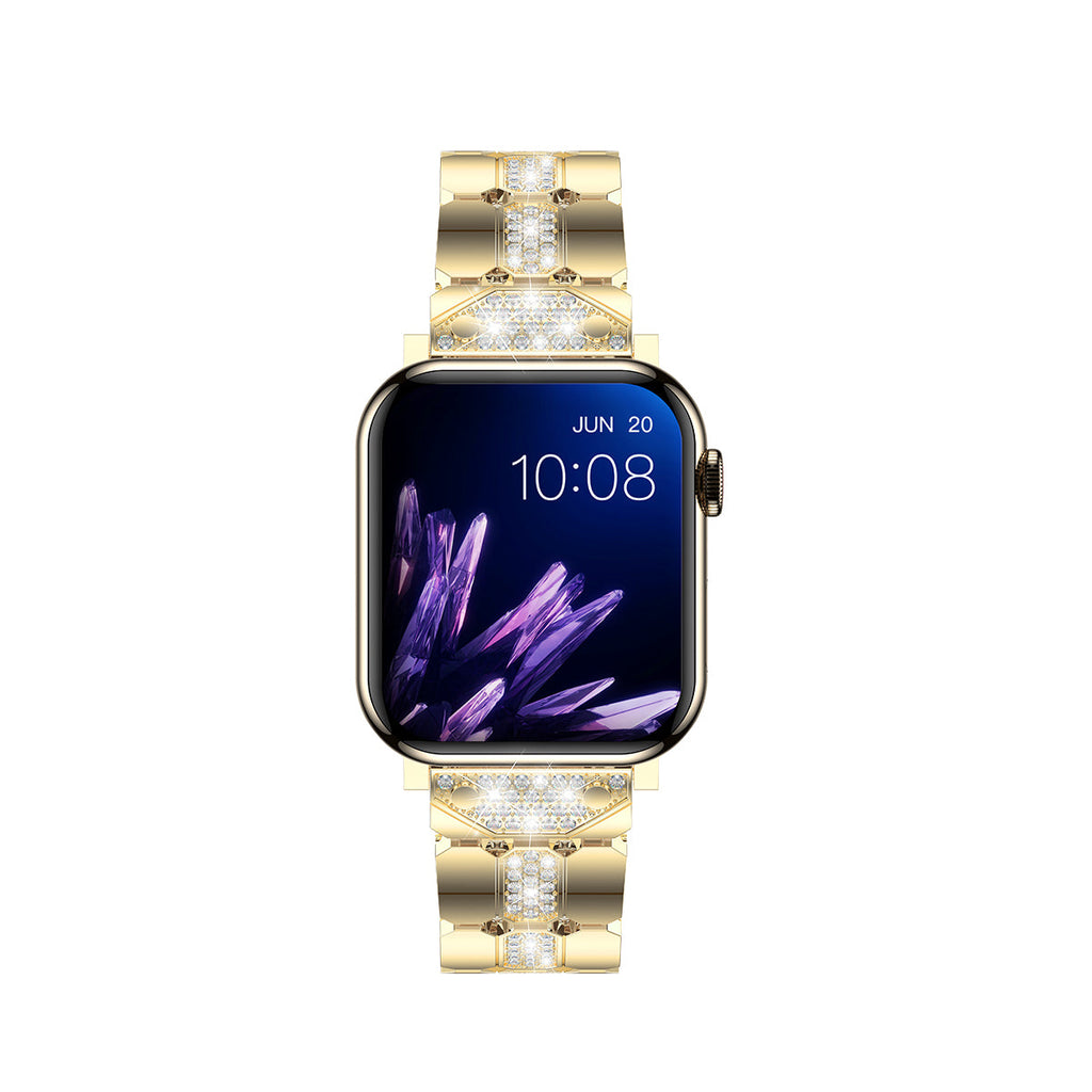 Apple Watch Diamond Bracelet Glitter Metal Strap (LSYJG-A244)