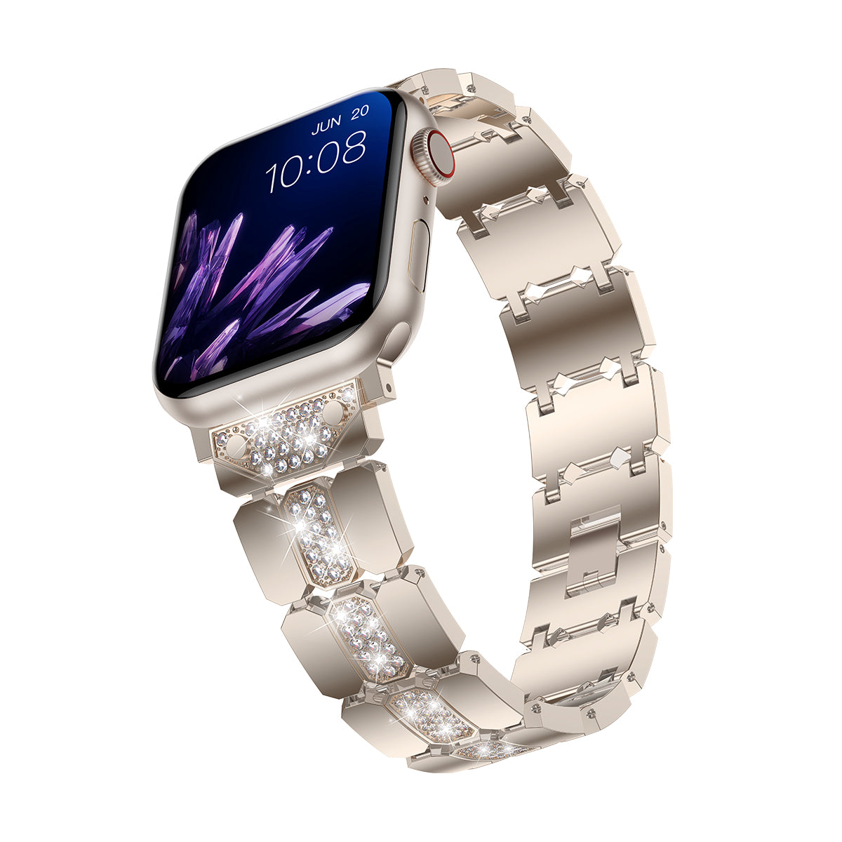 Apple Watch Diamond Bracelet Glitter Metal Strap (LSYJG-A244)