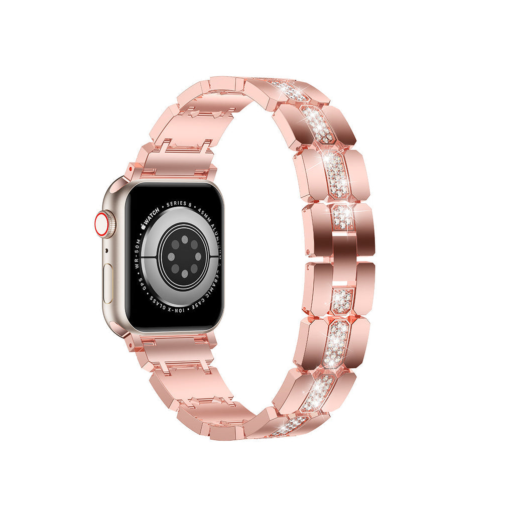 Apple Watch Diamond Bracelet Glitter Metal Strap (LSYJG-A244)