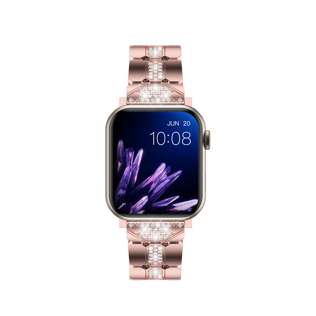 Apple Watch Diamond Bracelet Glitter Metal Strap (LSYJG-A244)