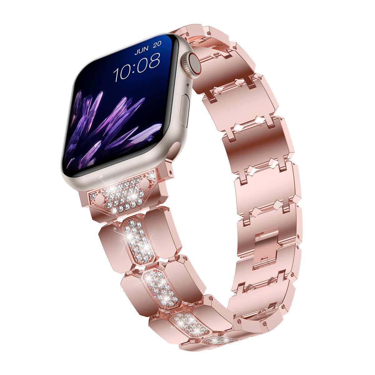 Apple Watch Diamond Bracelet Glitter Metal Strap (LSYJG-A244)