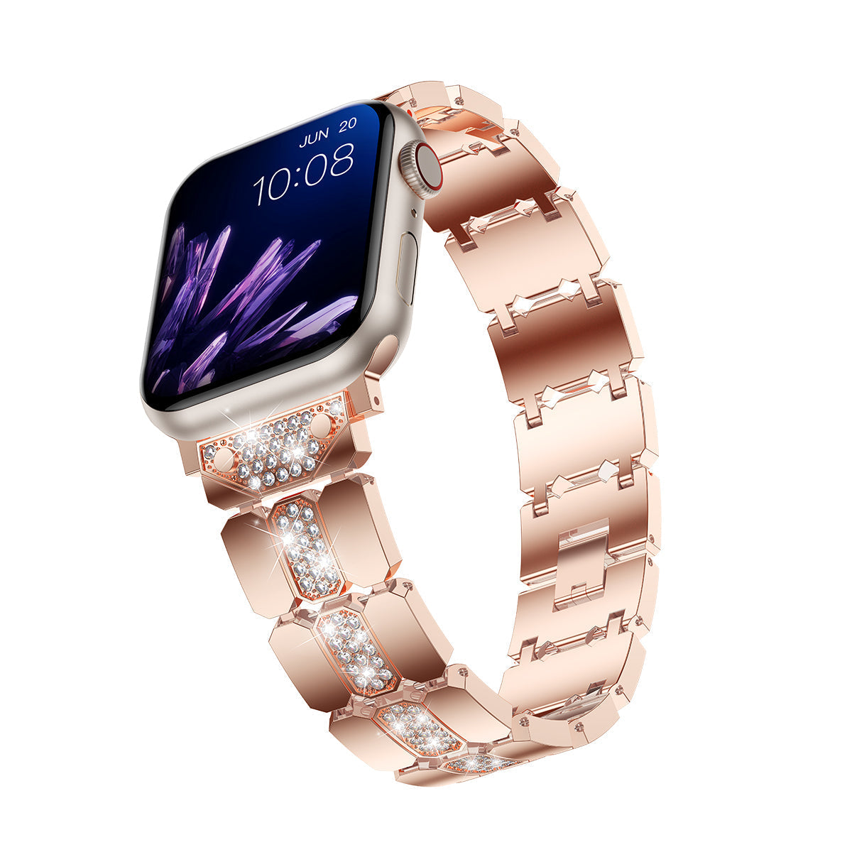 Apple Watch Diamond Bracelet Glitter Metal Strap (LSYJG-A244)
