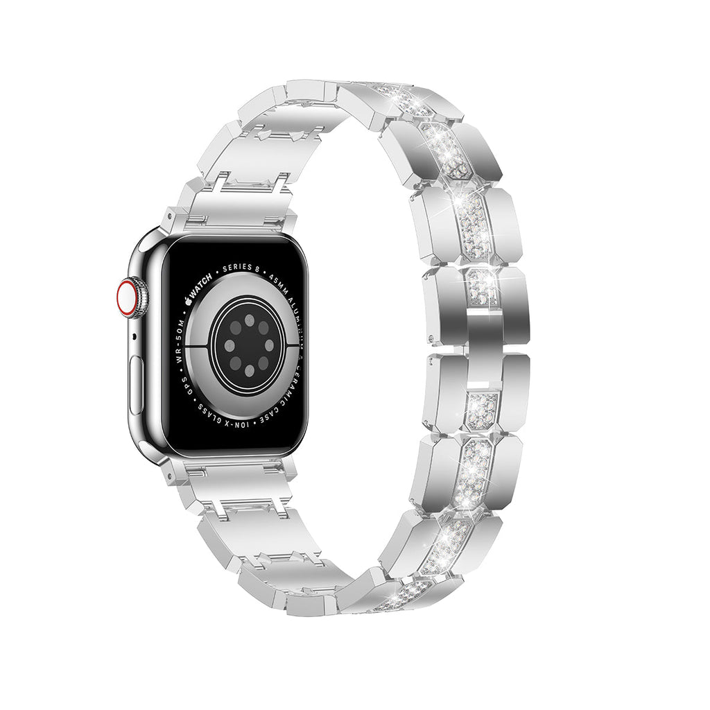 Apple Watch Diamond Bracelet Glitter Metal Strap (LSYJG-A244)