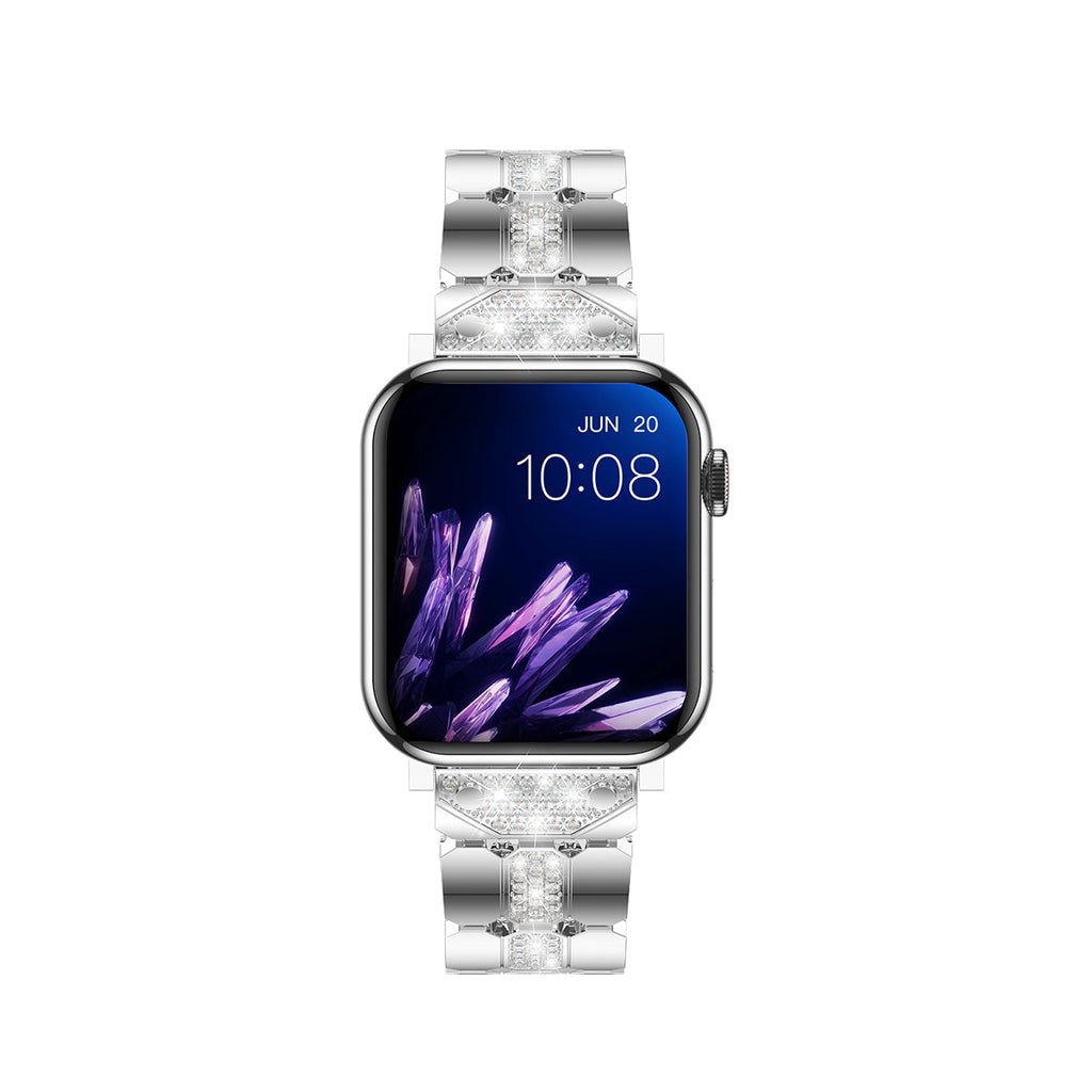 Apple Watch Diamond Bracelet Glitter Metal Strap (LSYJG-A244)