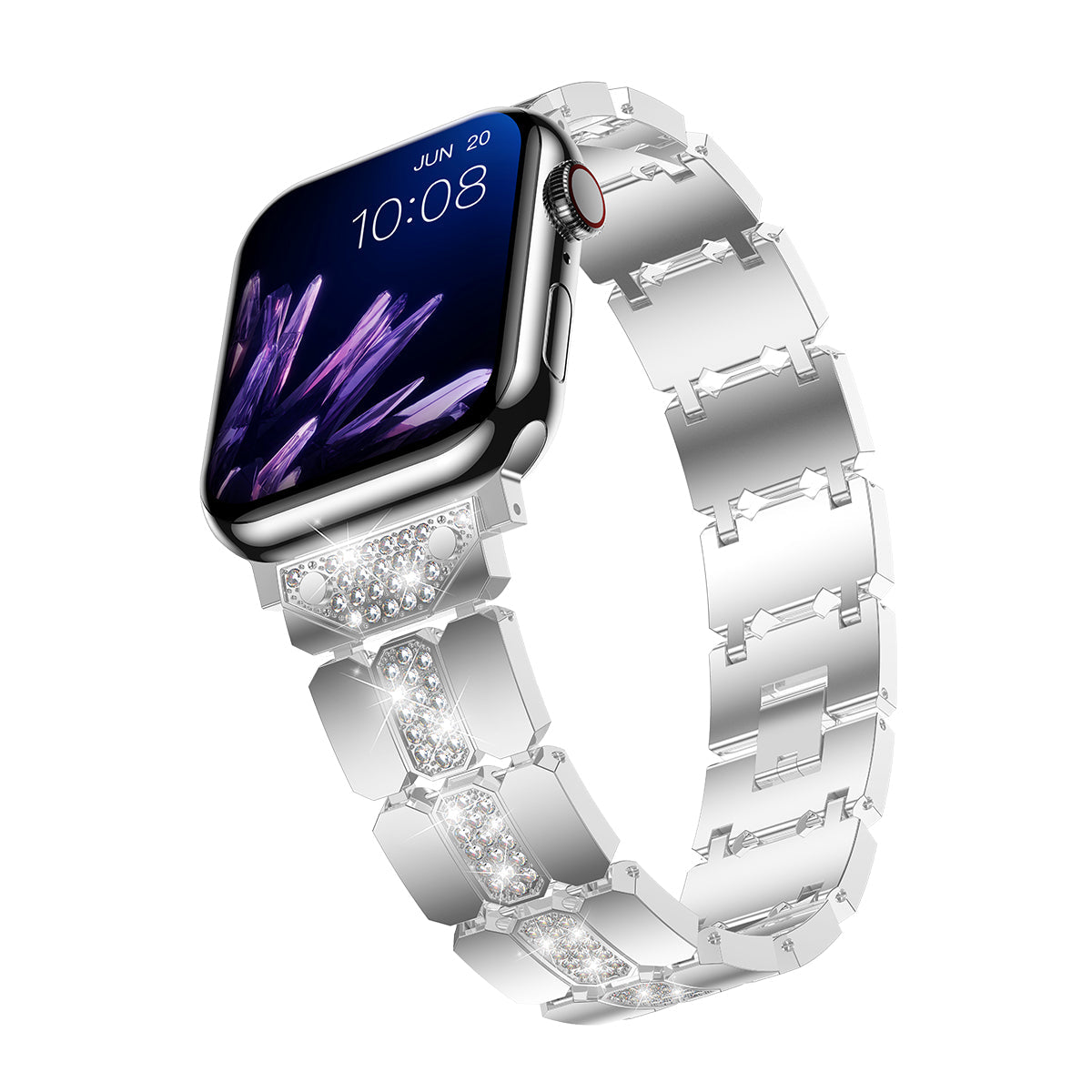 Apple Watch Diamond Bracelet Glitter Metal Strap (LSYJG-A244)