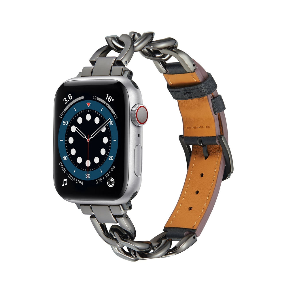 Apple Watch Bands Chain Style Leather Strap (LSYJG-A253)