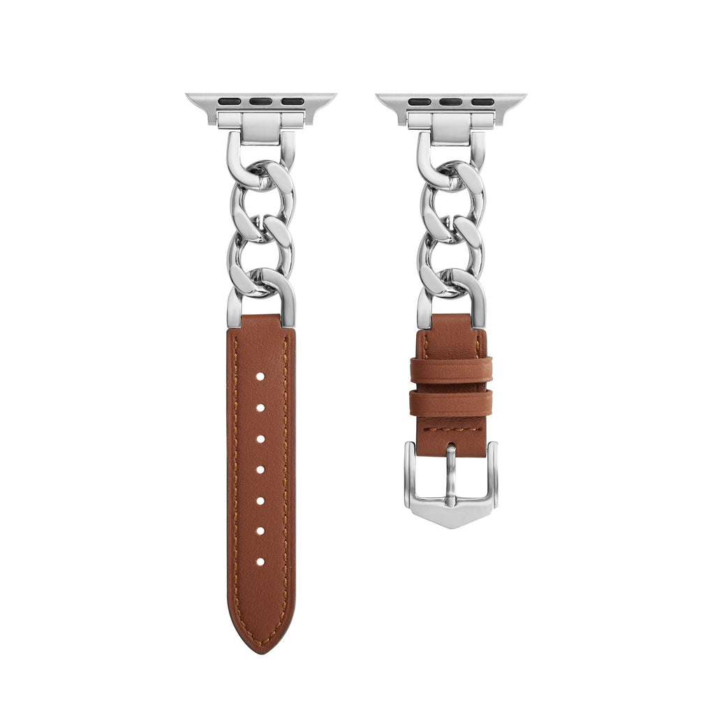 Apple Watch Bands Chain Style Leather Strap (LSYJG-A253)
