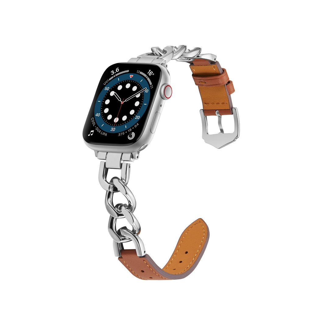 Apple Watch Bands Chain Style Leather Strap (LSYJG-A253)