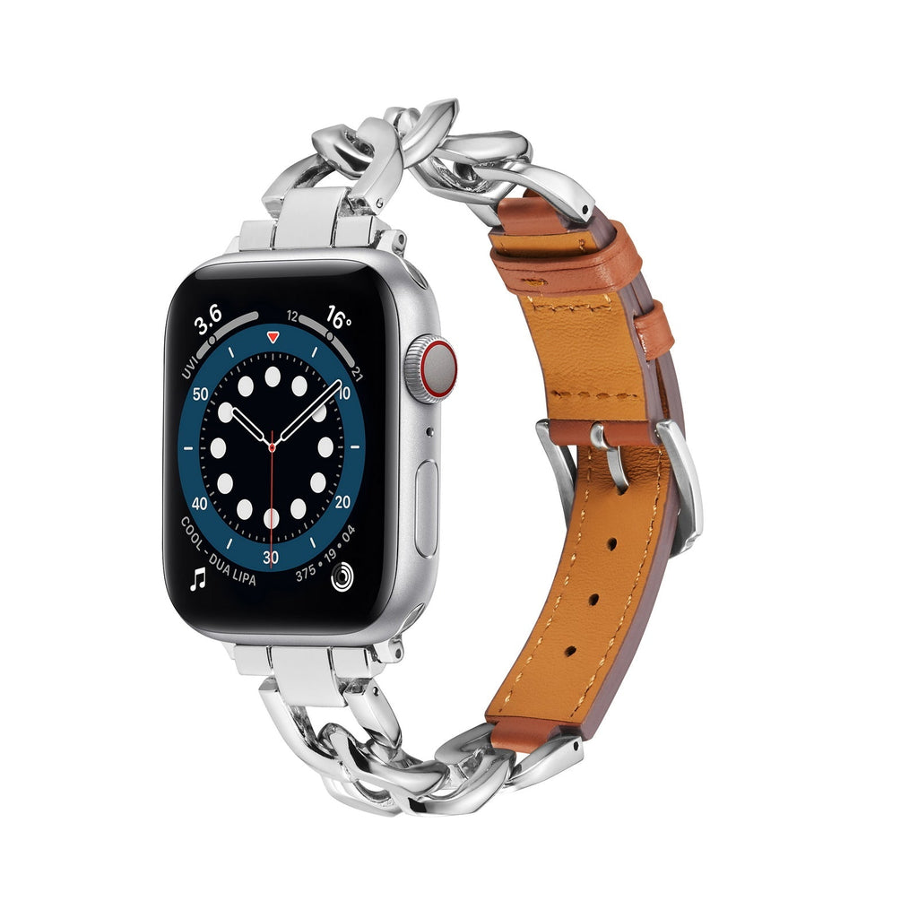 Apple Watch Bands Chain Style Leather Strap (LSYJG-A253)