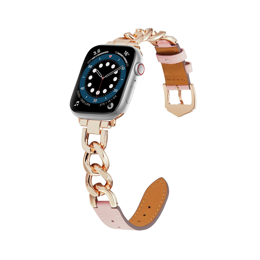 Apple Watch Bands Chain Style Leather Strap (LSYJG-A253)