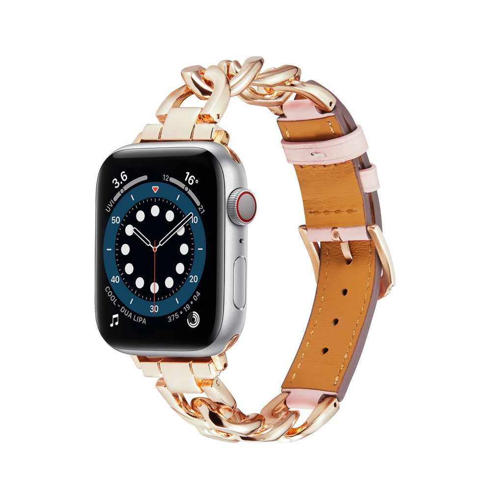 Apple Watch Bands Chain Style Leather Strap (LSYJG-A253)