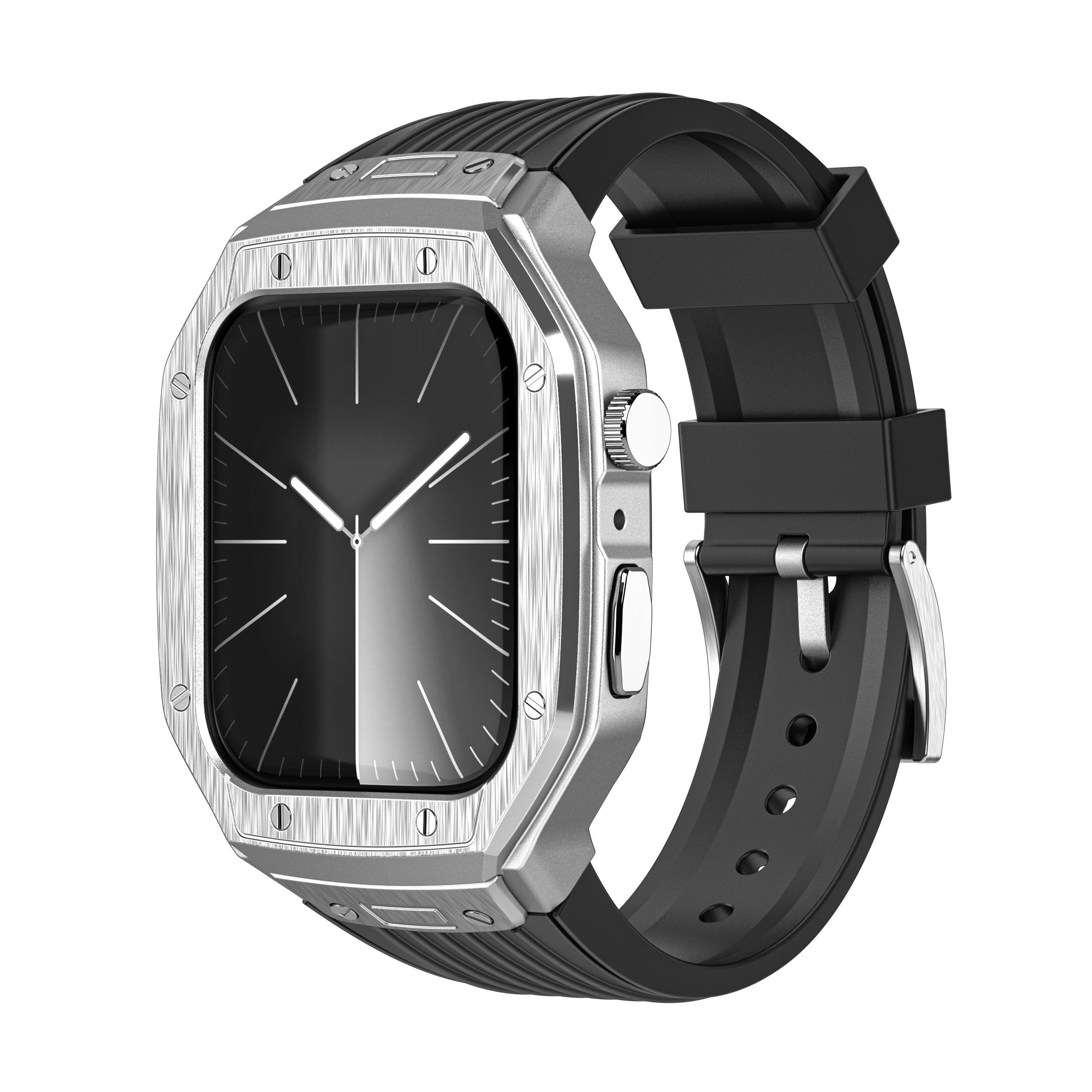 Apple Watch Fashion Integrated TPU Watch Band + Alloy Watch Cover (LSYSHH-020)