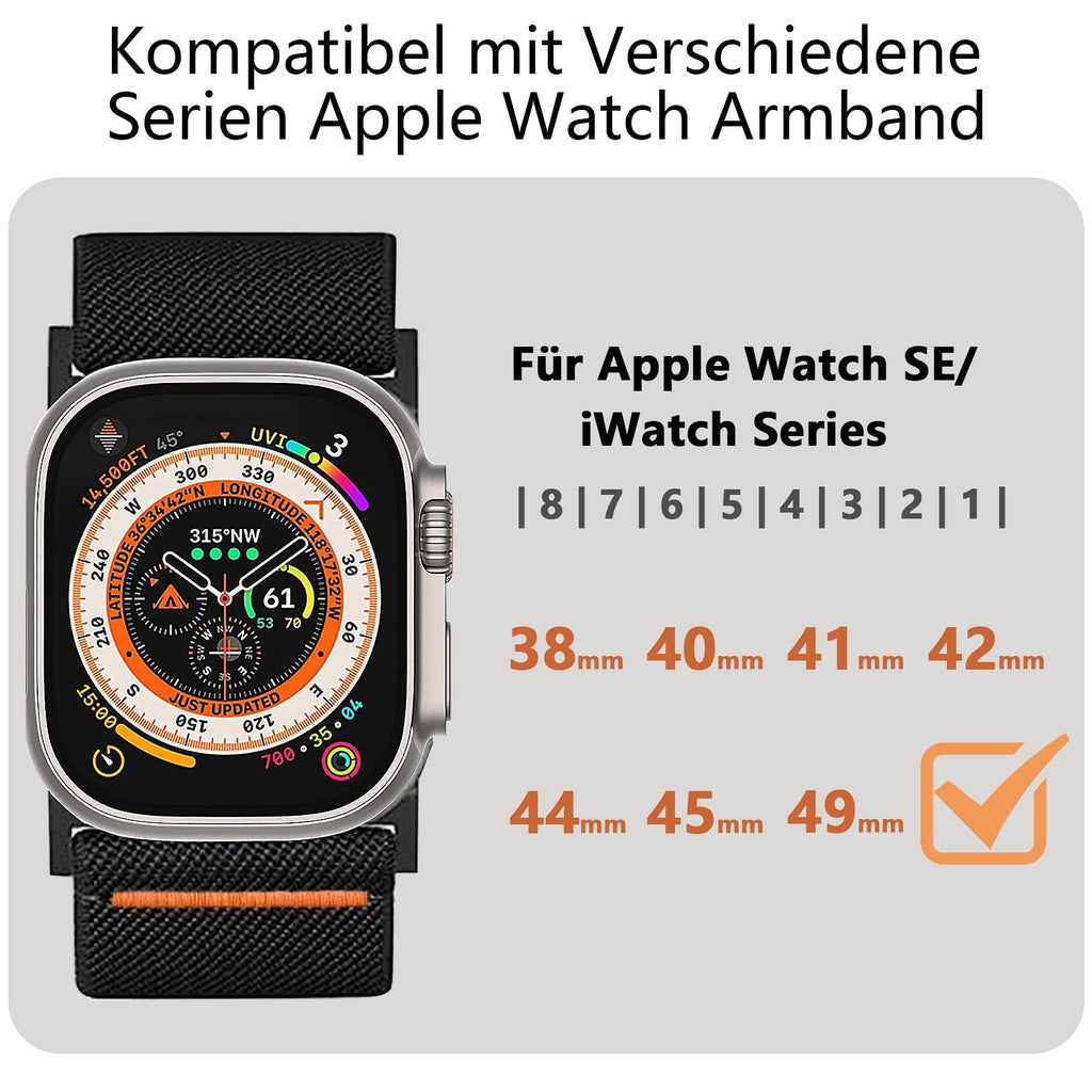 Apple Watch Wide Adjustable nylon watch band (LSYZHSH-001)