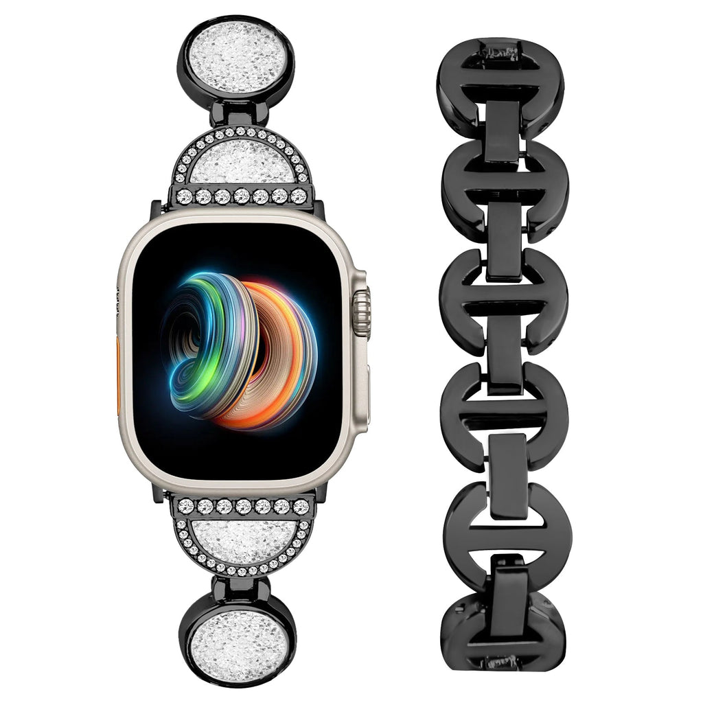 Apple Watch Diamond Bracelet Glitter Metal Strap (LSZHYH-009)