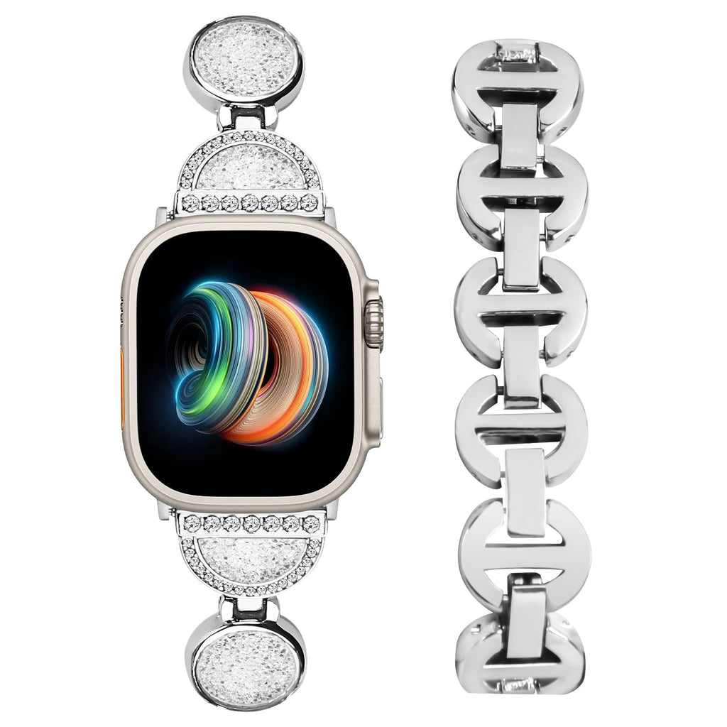 Apple Watch Diamond Bracelet Glitter Metal Strap (LSZHYH-009)
