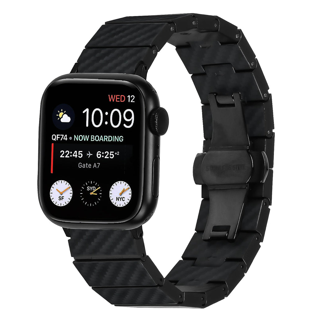 Apple Watch Link Bracelet Ultra lightweight Carbon Fibre style (LSZHYH-062-A)