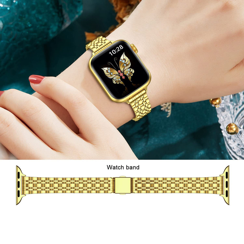 Apple Watch Small seven-bead slingshot buckle watch band (LSZHYH-079)