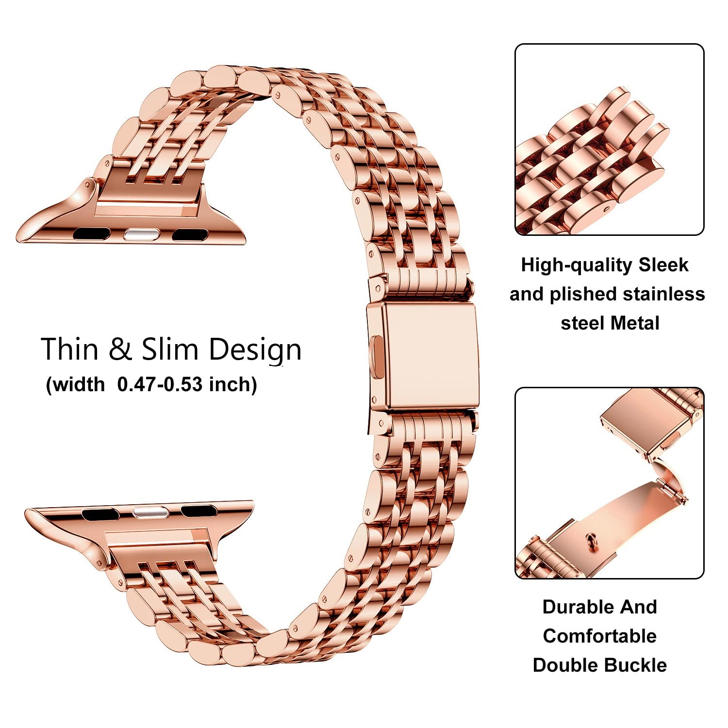 Apple Watch Small seven-bead slingshot buckle watch band (LSZHYH-079)