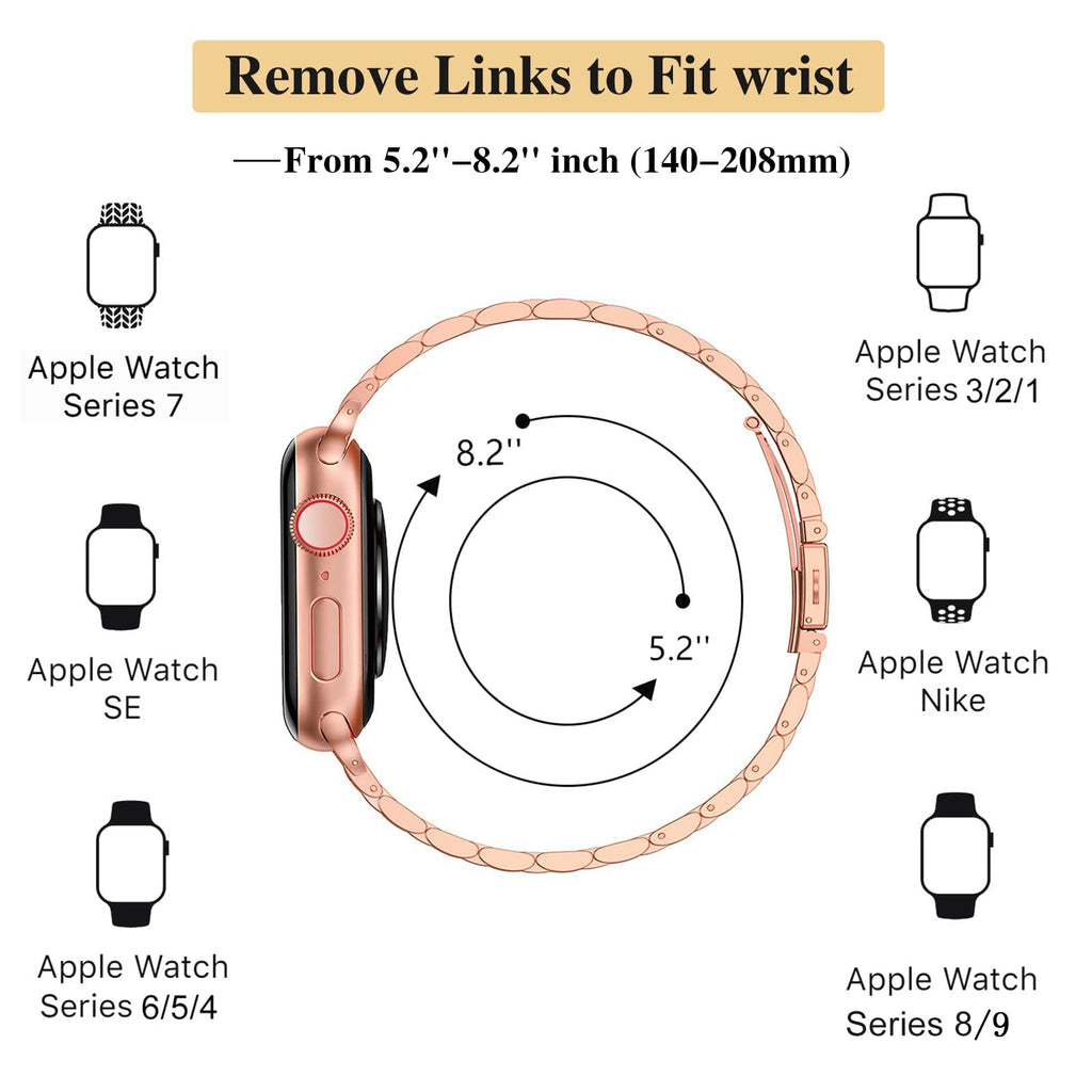 Apple Watch Small seven-bead slingshot buckle watch band (LSZHYH-079)