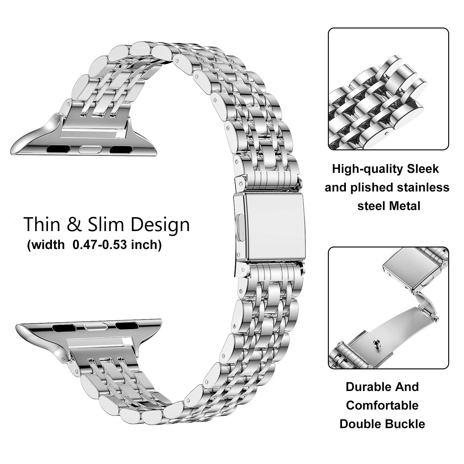Apple Watch Small seven-bead slingshot buckle watch band (LSZHYH-079)