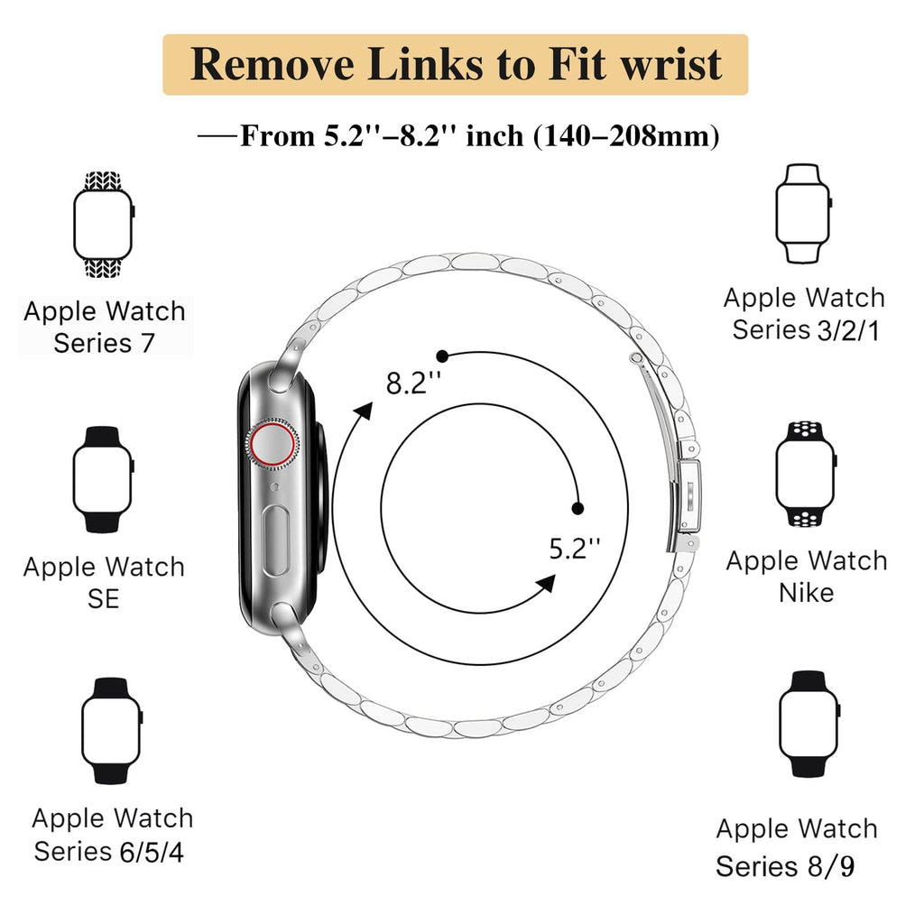 Apple Watch Small seven-bead slingshot buckle watch band (LSZHYH-079)