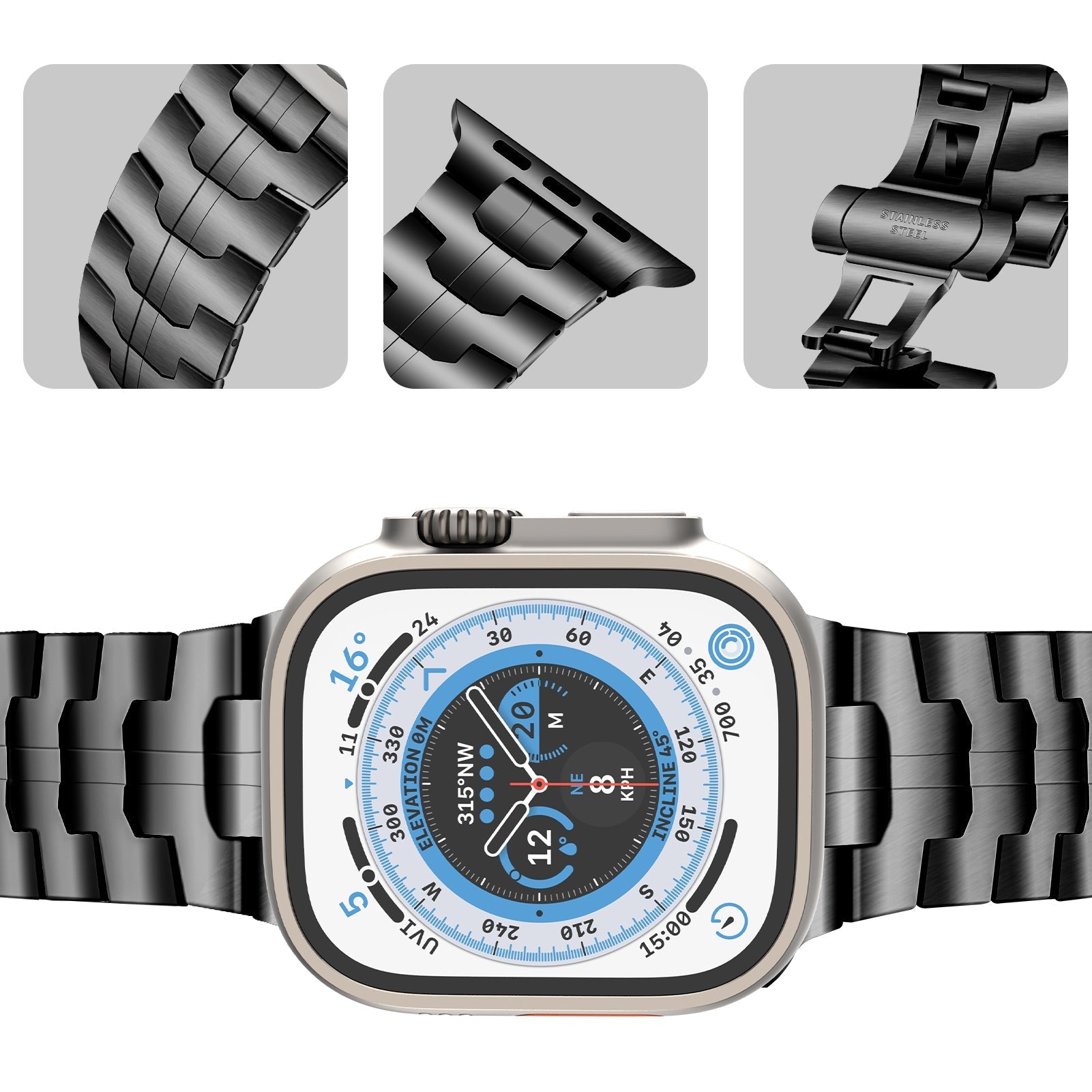 Apple Watch Iron Man integrated stainless steel (LSZHYH-085)