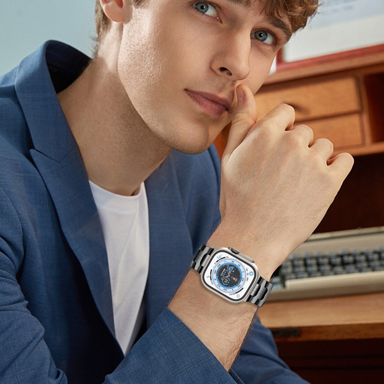 Apple Watch Iron Man integrated stainless steel (LSZHYH-085)