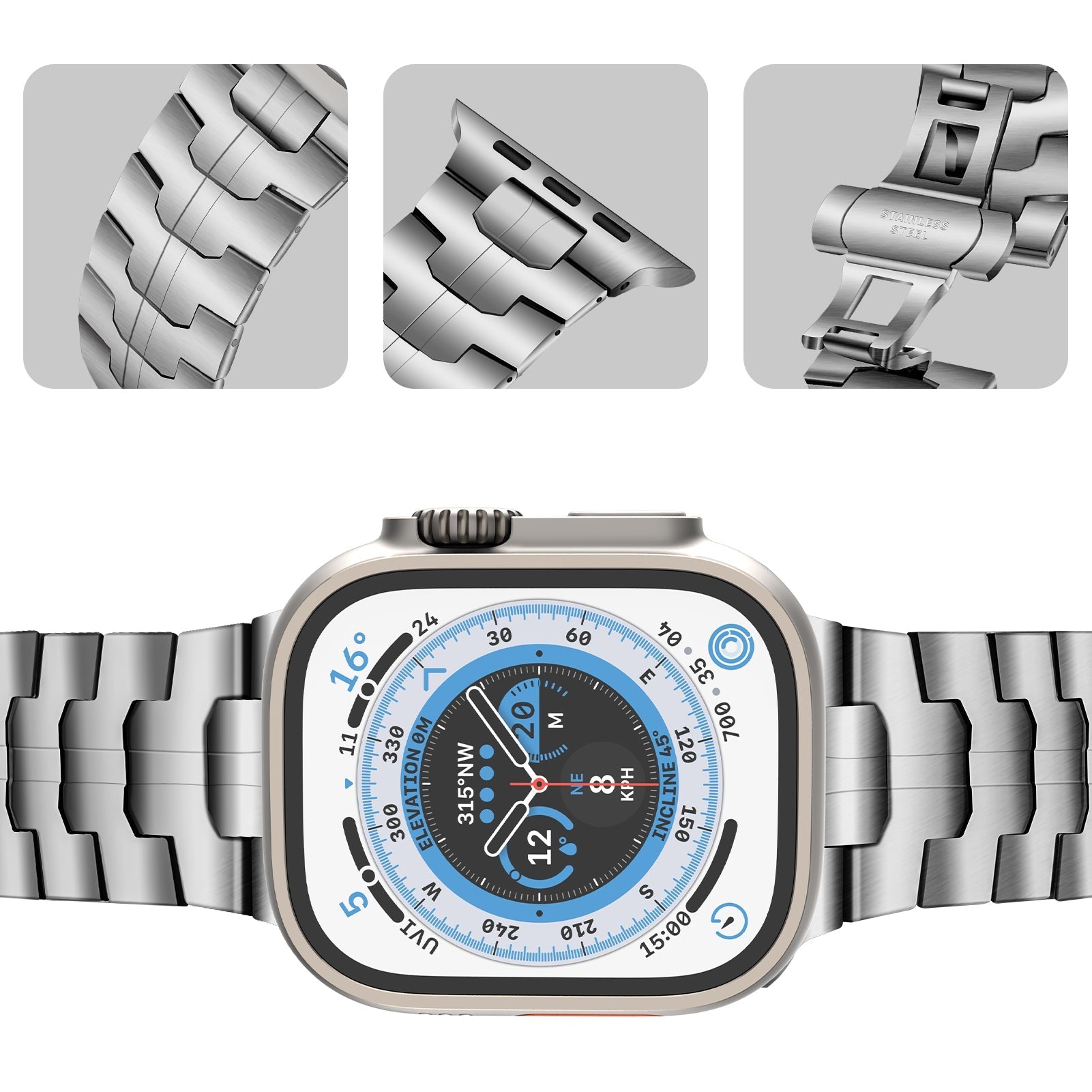 Apple Watch Iron Man integrated stainless steel (LSZHYH-085)
