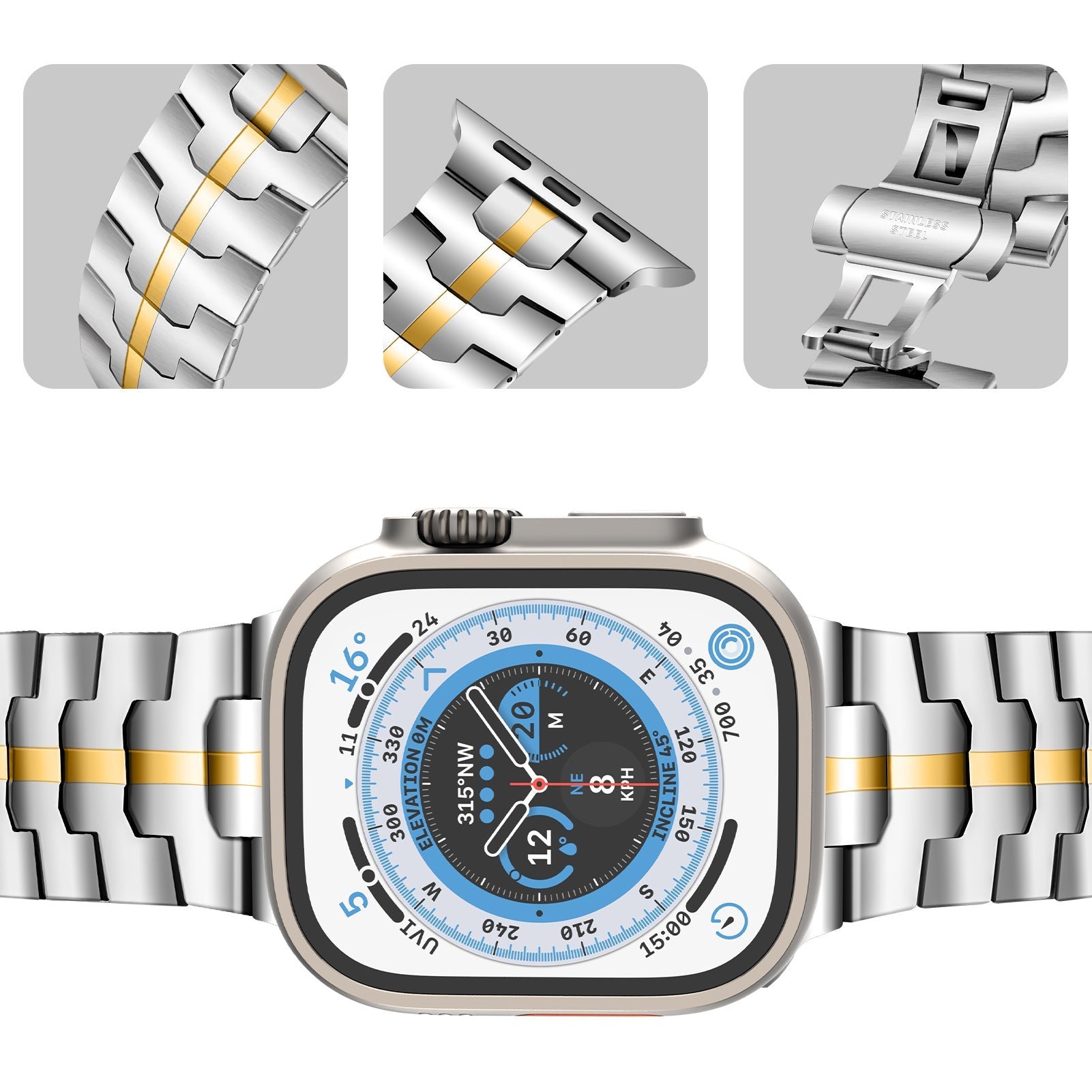 Apple Watch Iron Man integrated stainless steel (LSZHYH-085)