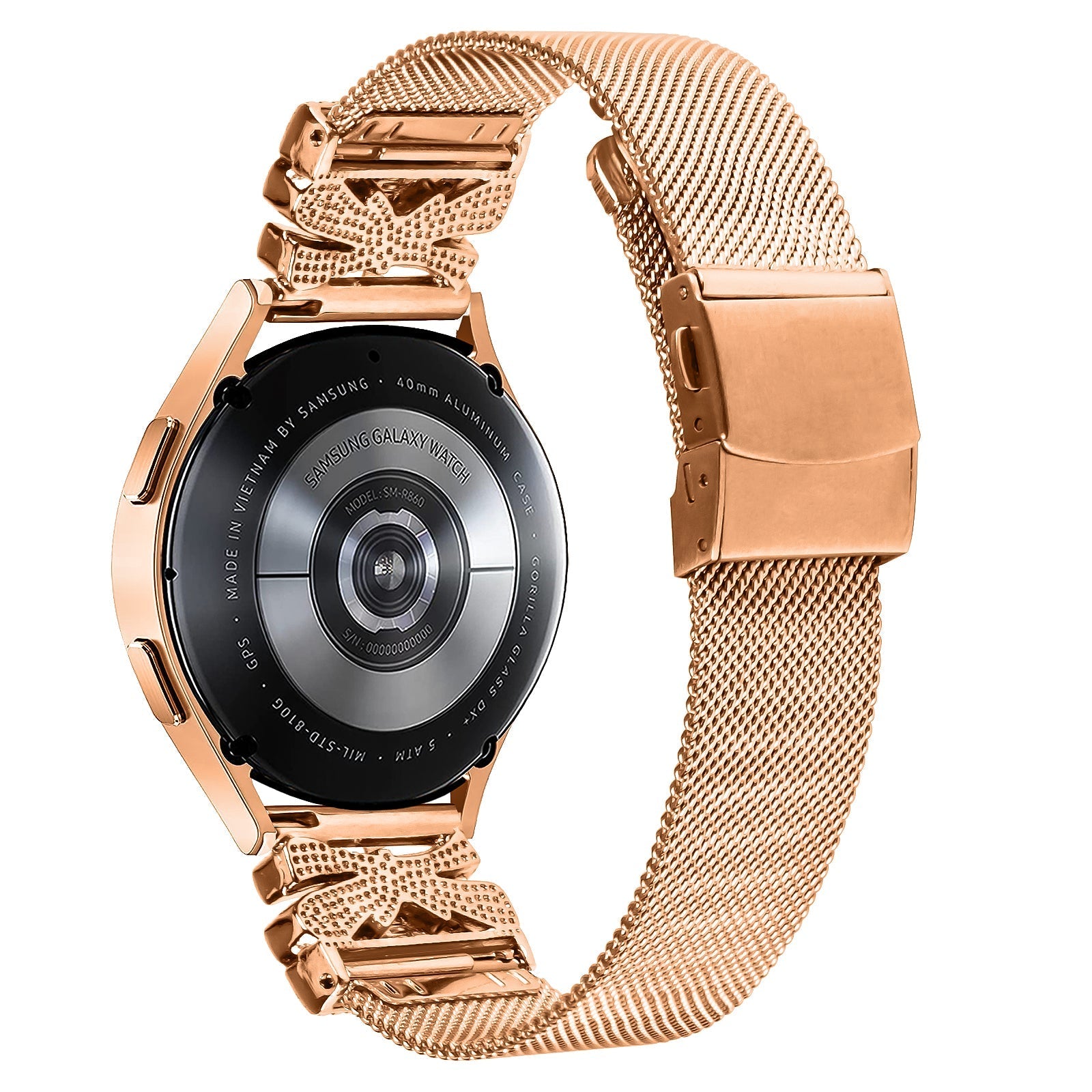 20 mm Quick Release Turtle Back Butterfly Mlianese Watch Band (LSZHYH-100)