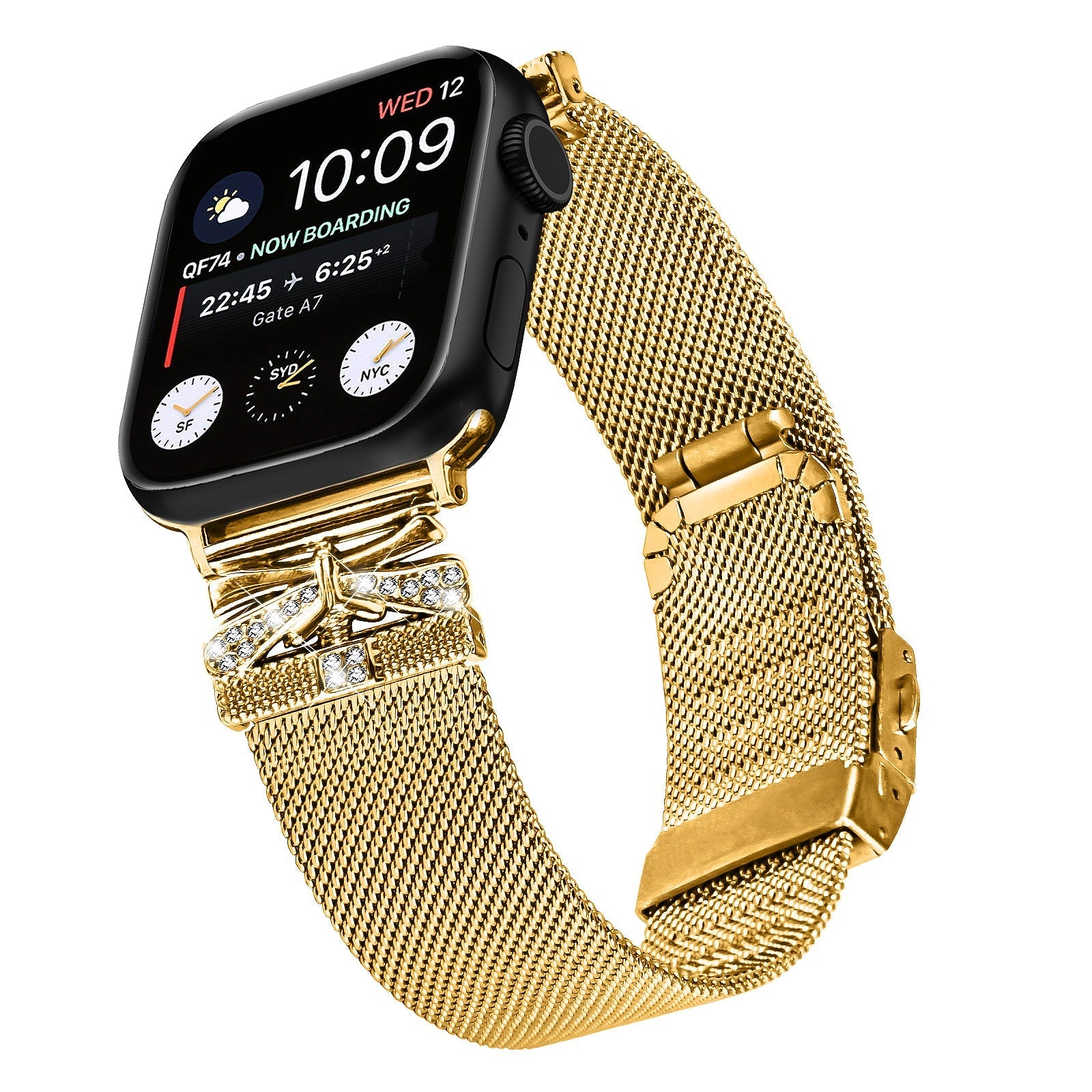 Apple Watch Turtle Back Butterfly Mlianese Watch Band (LSZHYH-103)