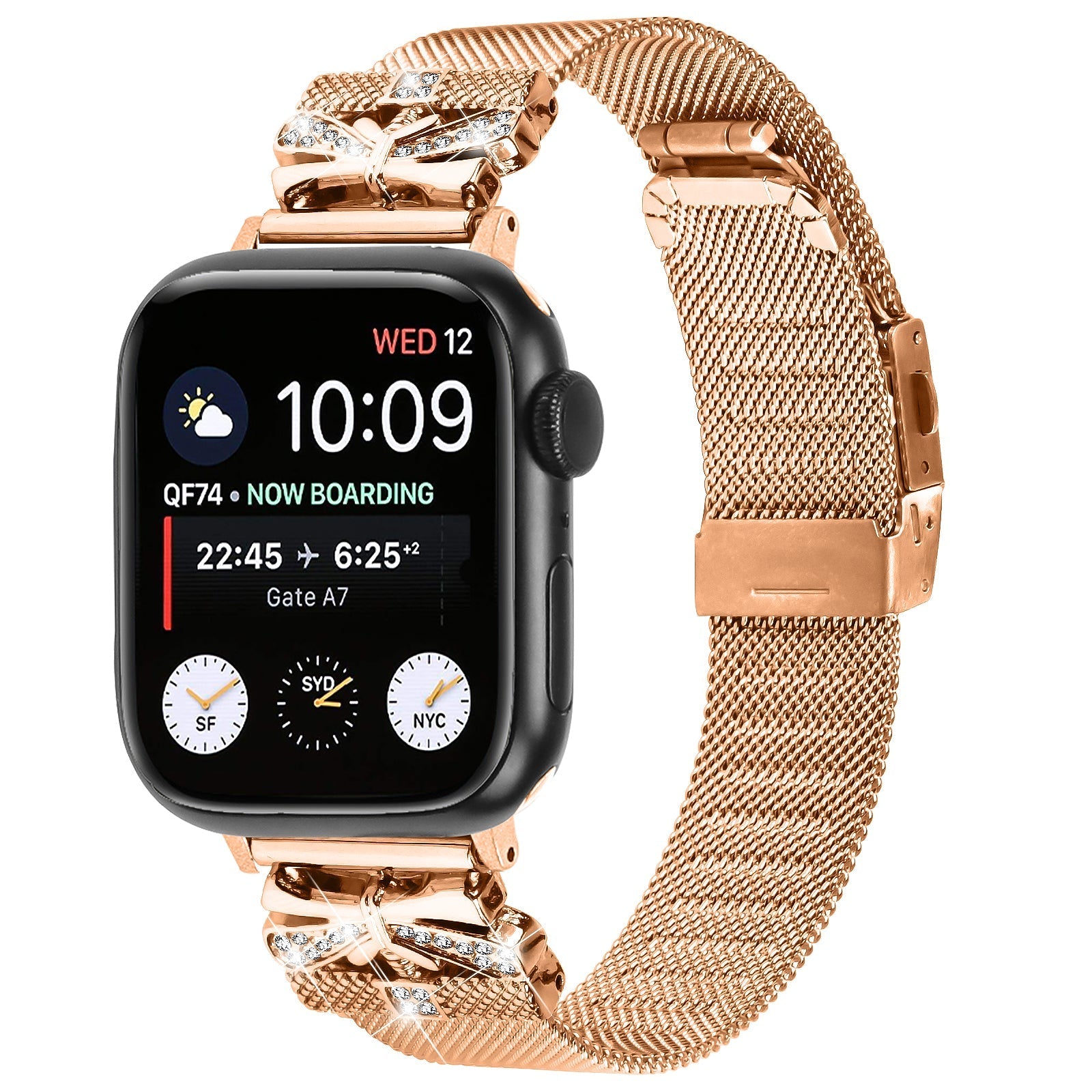 Apple Watch Turtle Back Butterfly Mlianese Watch Band (LSZHYH-103)