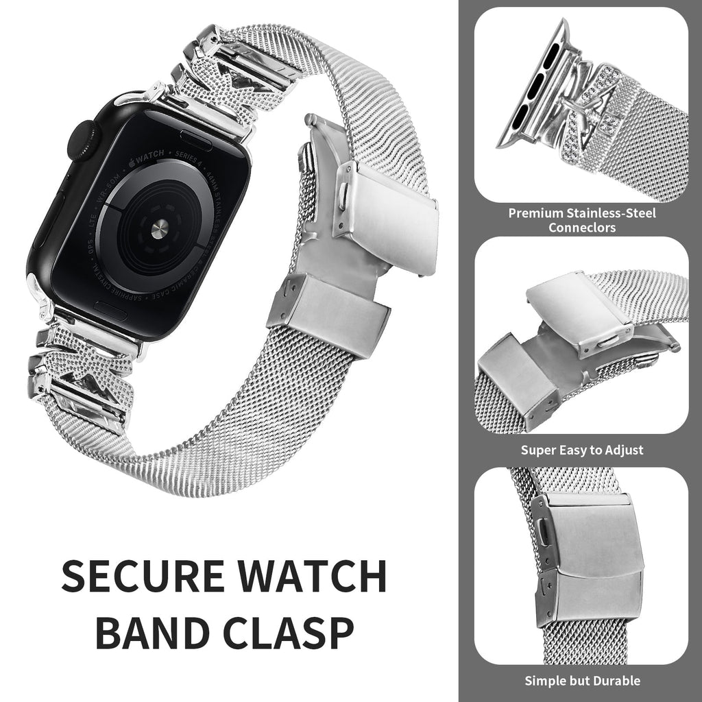 Apple Watch Turtle Back Butterfly Mlianese Watch Band (LSZHYH-103)