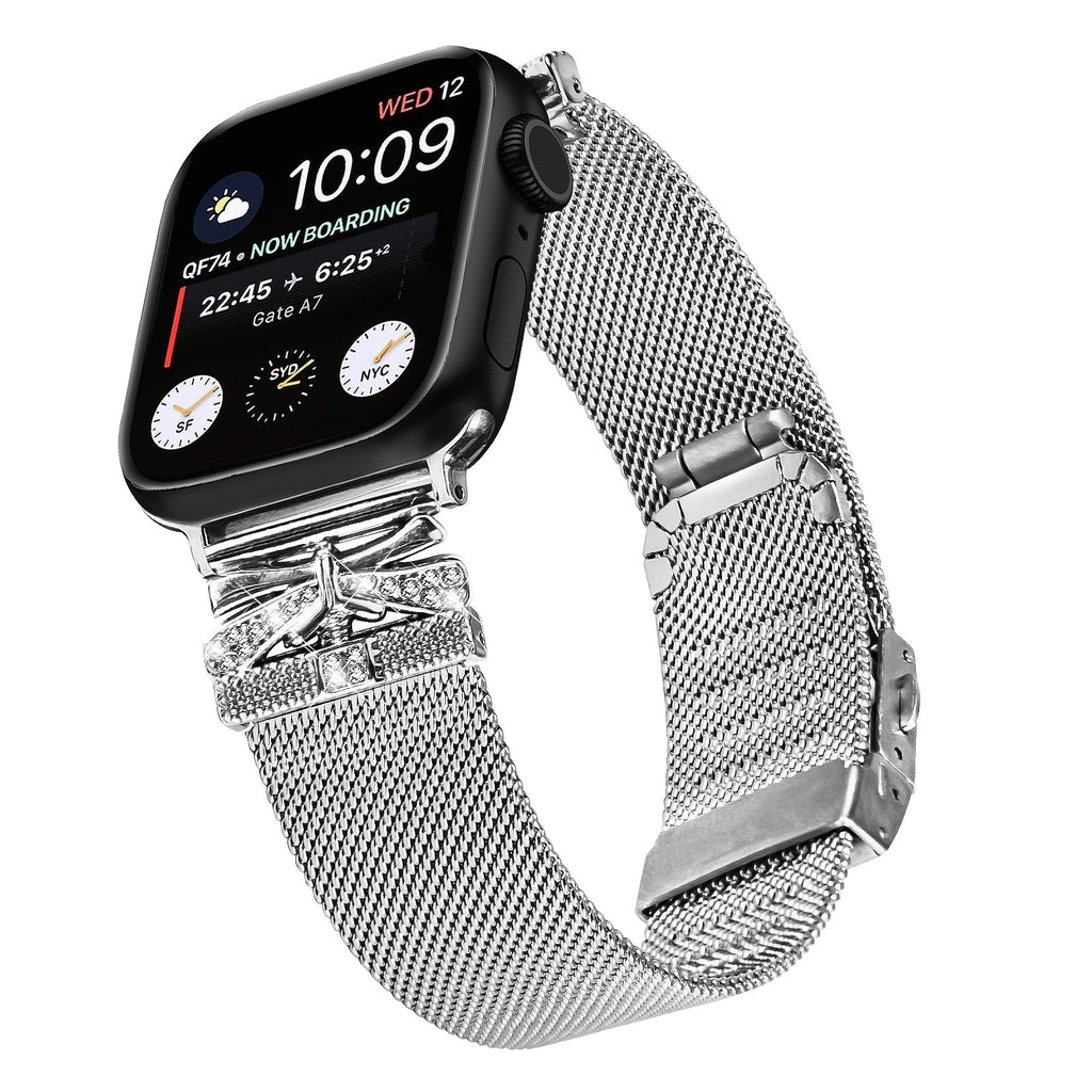 Apple Watch Turtle Back Butterfly Mlianese Watch Band (LSZHYH-103)
