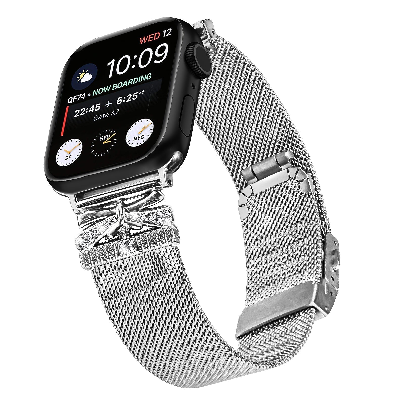 Apple Watch Turtle Back Butterfly Mlianese Watch Band (LSZHYH-103)