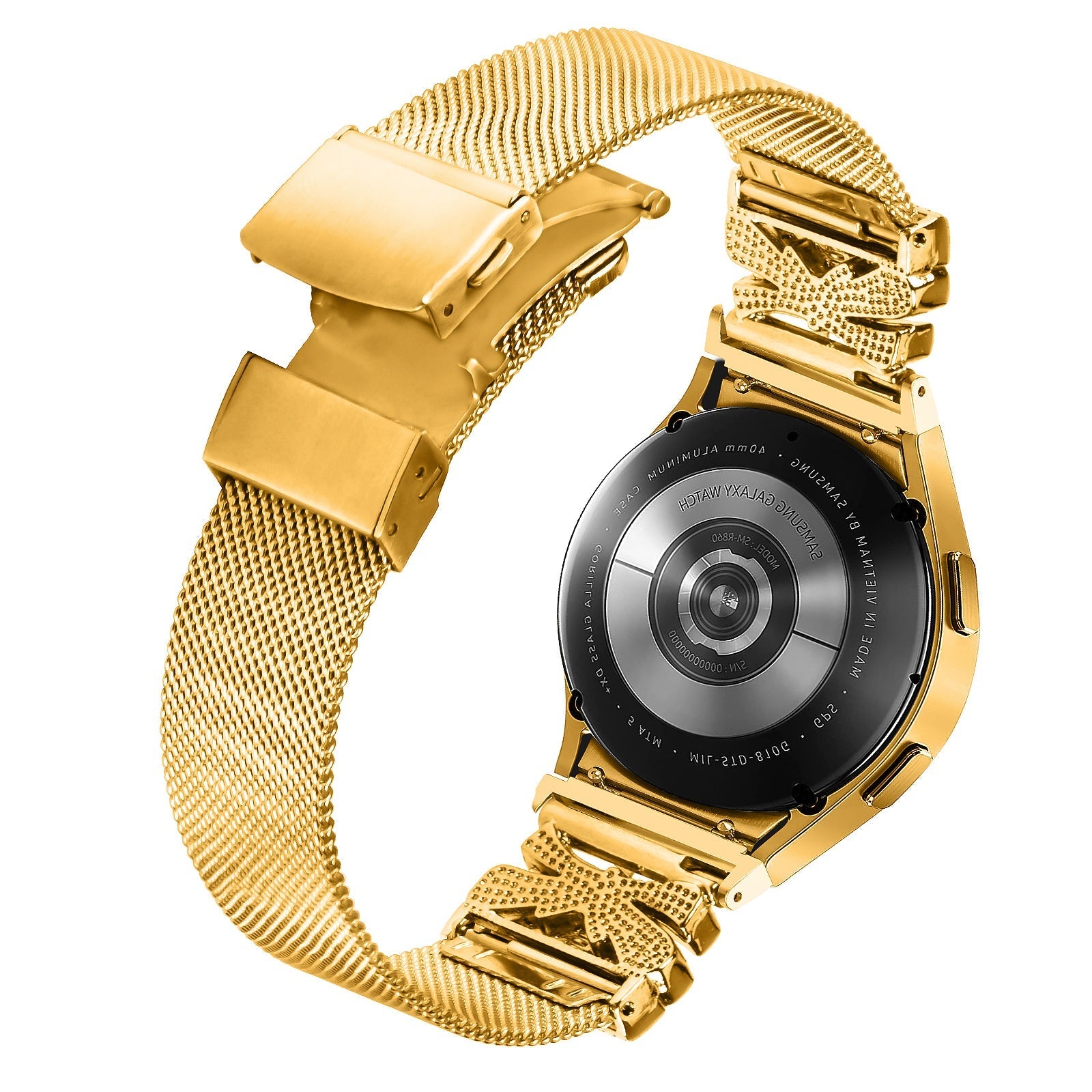 20 mm Quick Release Turtle Back Butterfly Mlianese Watch Band For Samsung (LSZHYH-104)