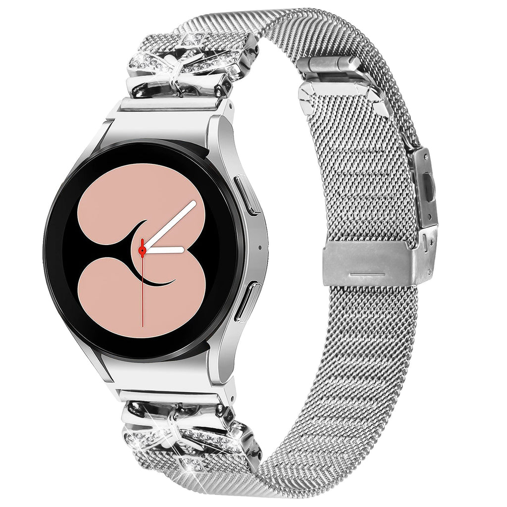 20 mm Quick Release Turtle Back Butterfly Mlianese Watch Band For Samsung (LSZHYH-104)