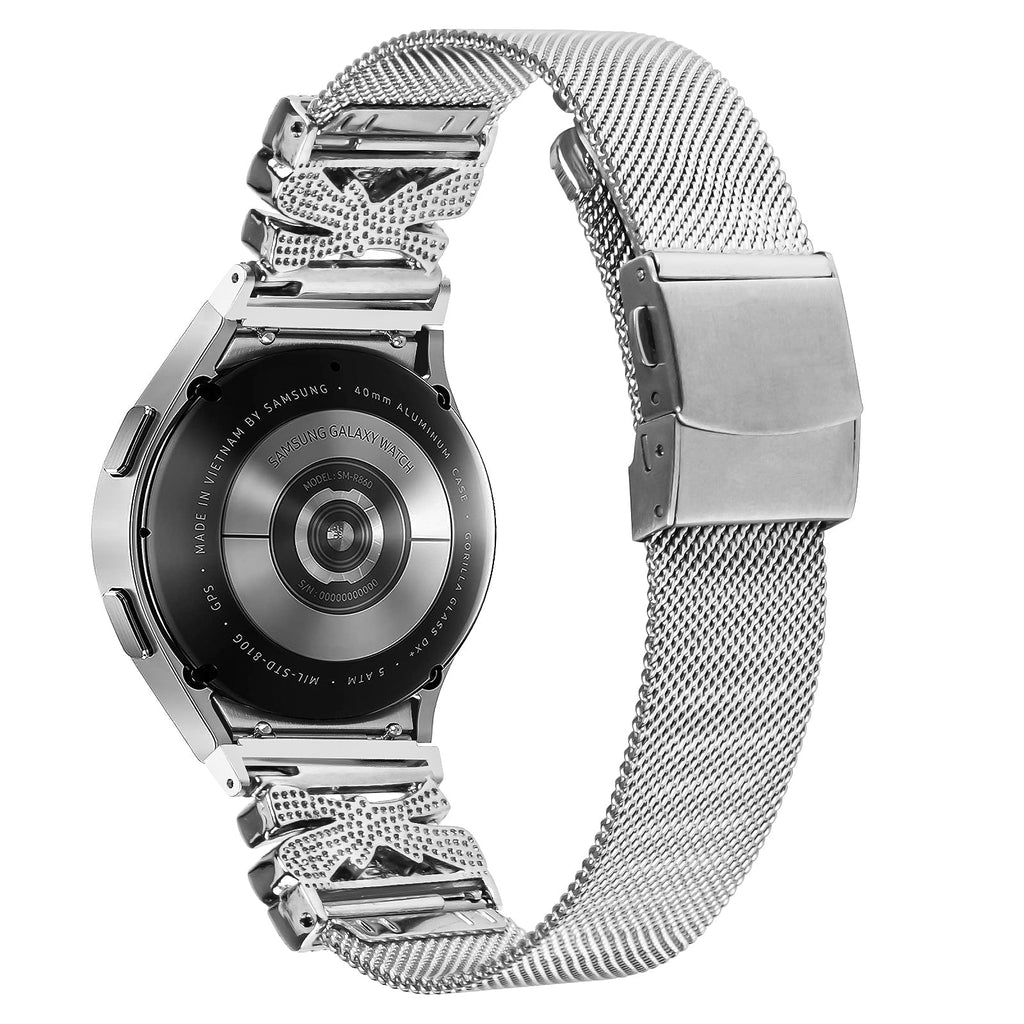 20 mm Quick Release Turtle Back Butterfly Mlianese Watch Band For Samsung (LSZHYH-104)