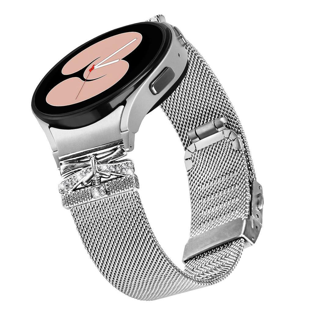 20 mm Quick Release Turtle Back Butterfly Mlianese Watch Band For Samsung (LSZHYH-104)