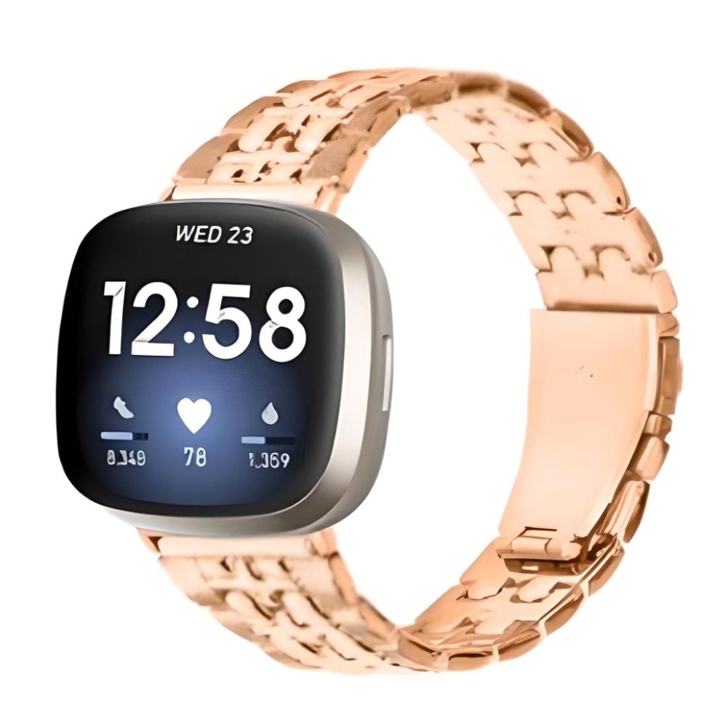 Fitbit Versa 4 Metal watch strap  (LSZHYH-106)
