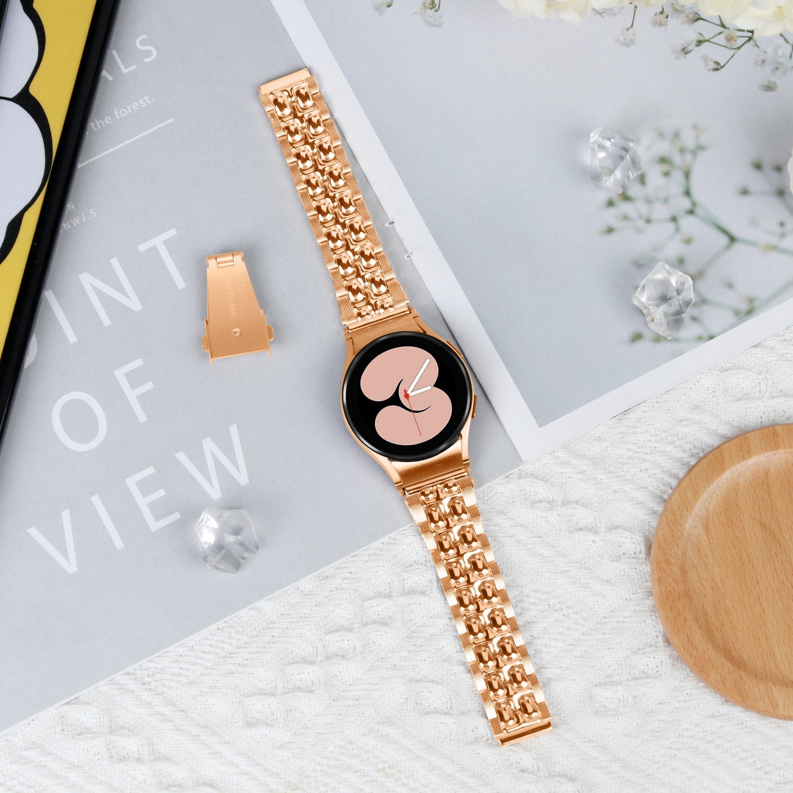 20 mm Quick Release metal watch band For Samsung Galaxy Watch 4 Classic/5 Pro/6 Classic (LSZHYH-111)
